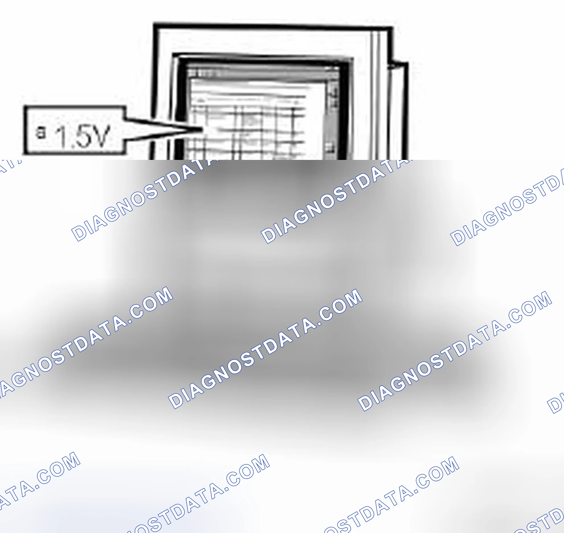Scheme 195: Test readings, control module connections