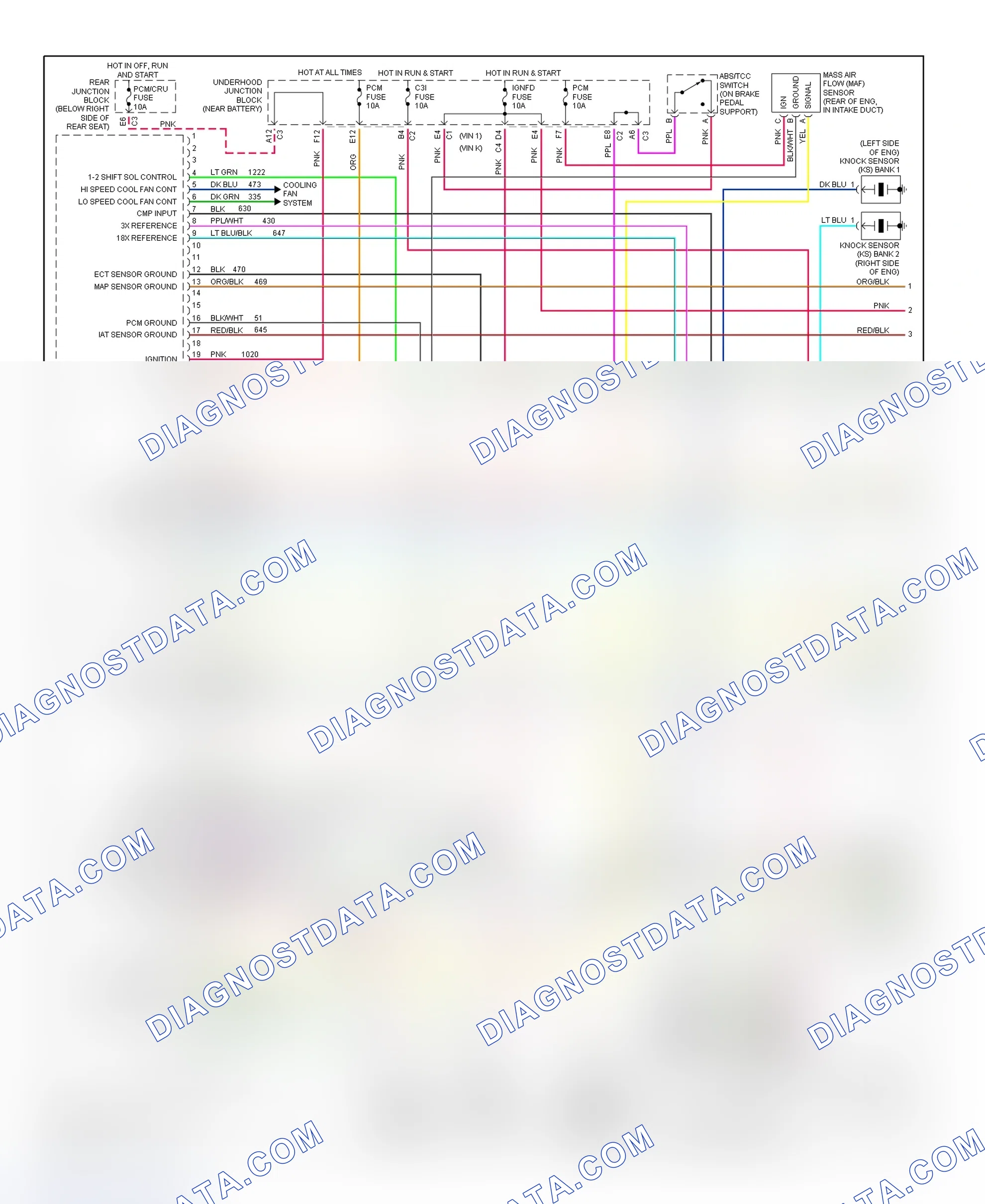 Scheme 150: PCM Wiring Diagram (Park Avenue - 3.8L - 1 Of 4)