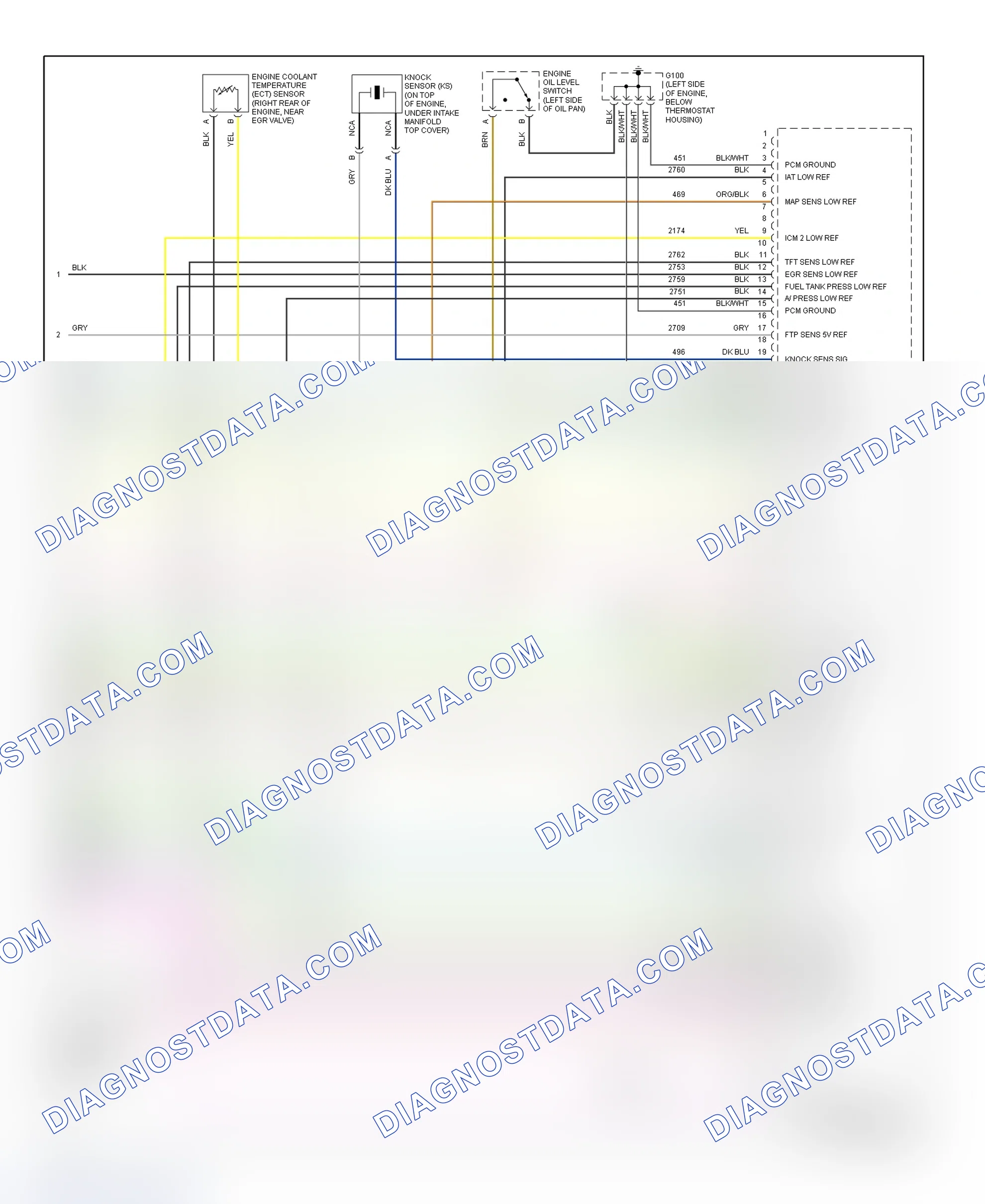 Scheme 154: PCM Wiring Diagram (DeVille - 4.6L - 5 Of 5)