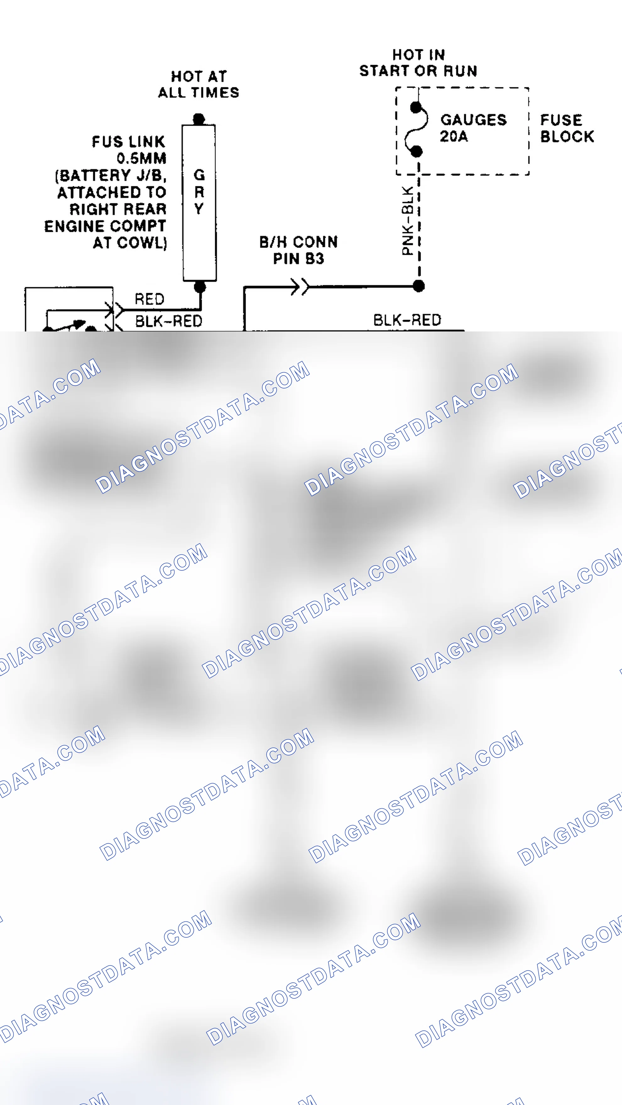 Scheme 4: Cooling Fan Circuit Wiring Diagram ("C" & "K" Series - 7.4L VIN N)