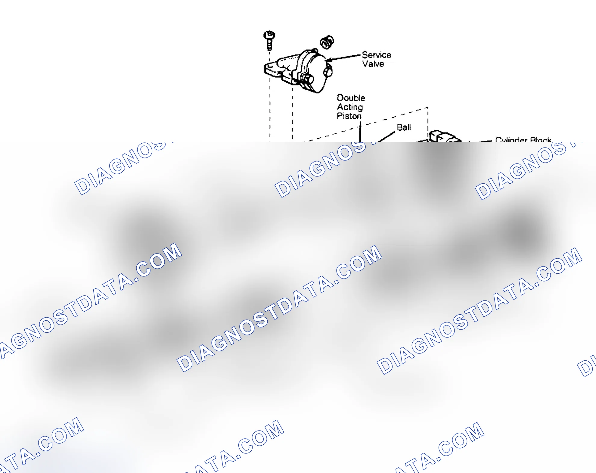 Scheme 32: Exploded View of the Nippondenso 10-Cylinder Compressor