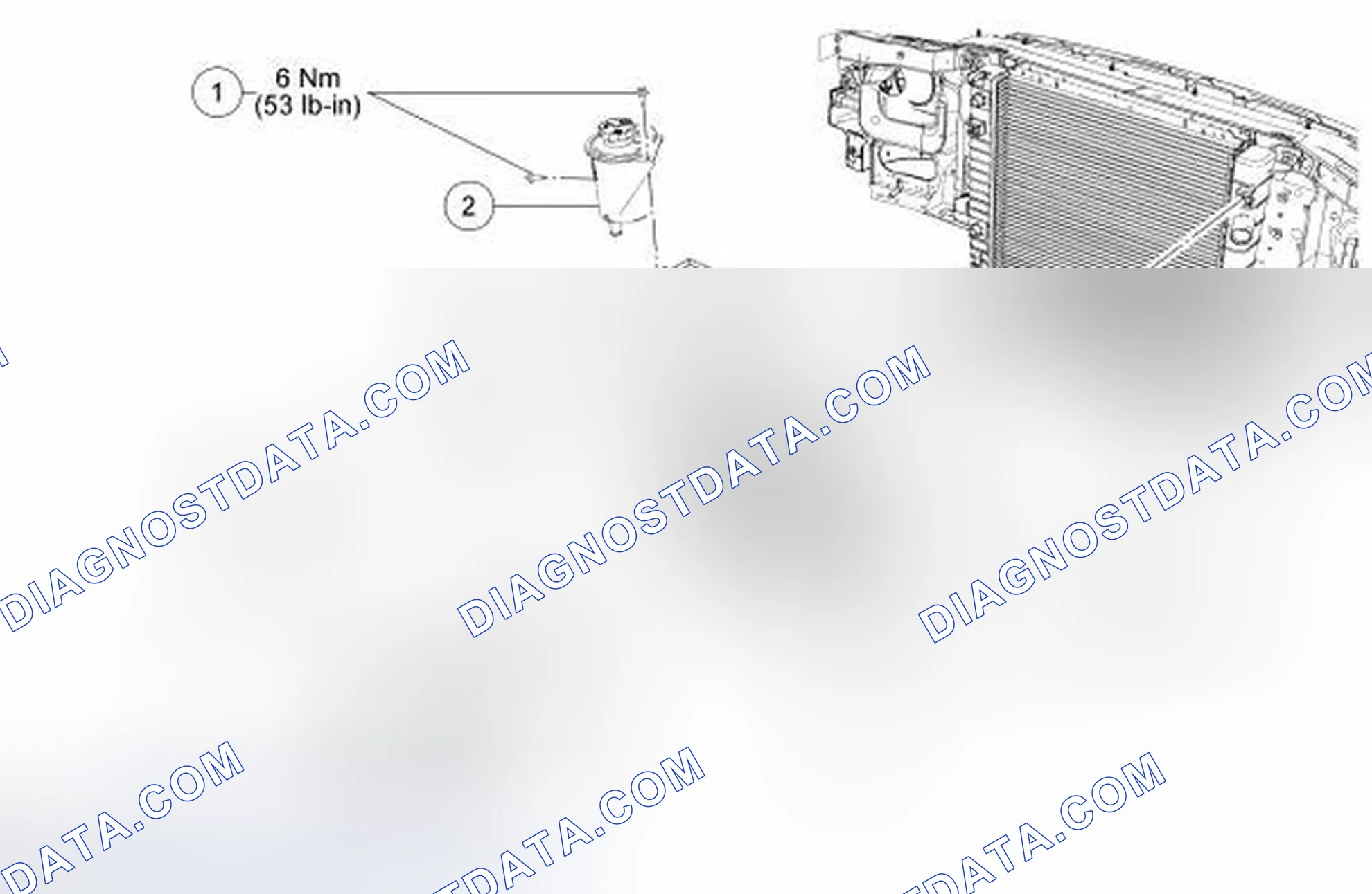 Scheme 13: Radiator and Cooling Fan - Exploded View, 2.3L