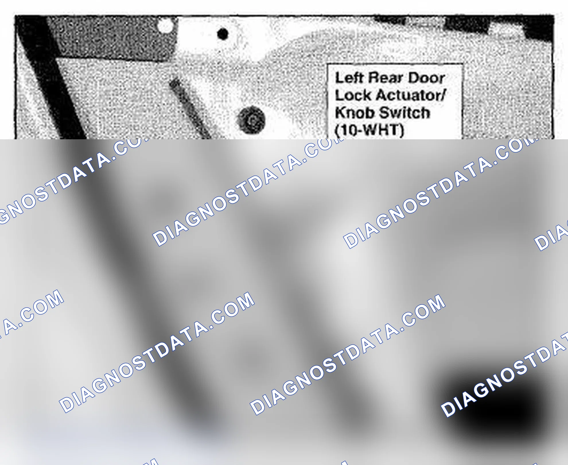 Scheme 1150: Left Rear Door (Right Similar) Component Location (Photo 141)