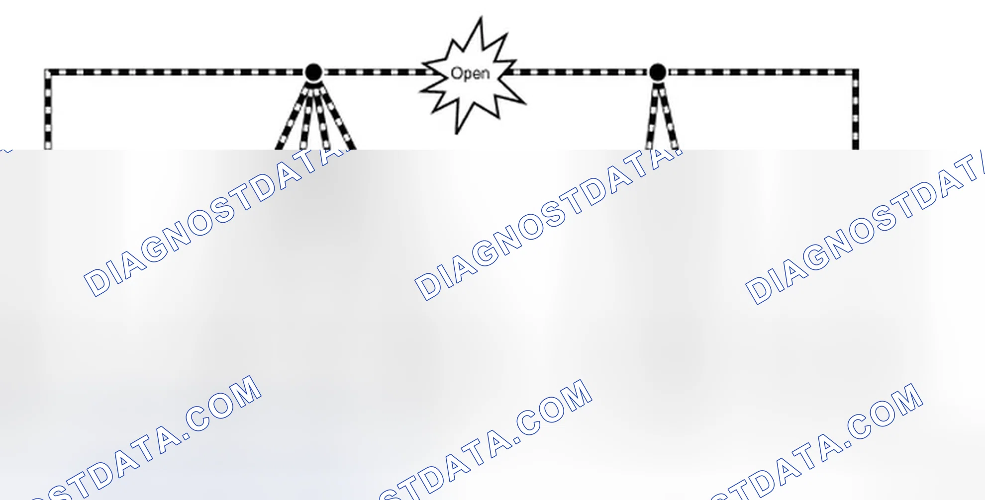 Scheme 121: Diagnosis For Main Line Between Data Link Connector And ABS Actuator Circuit