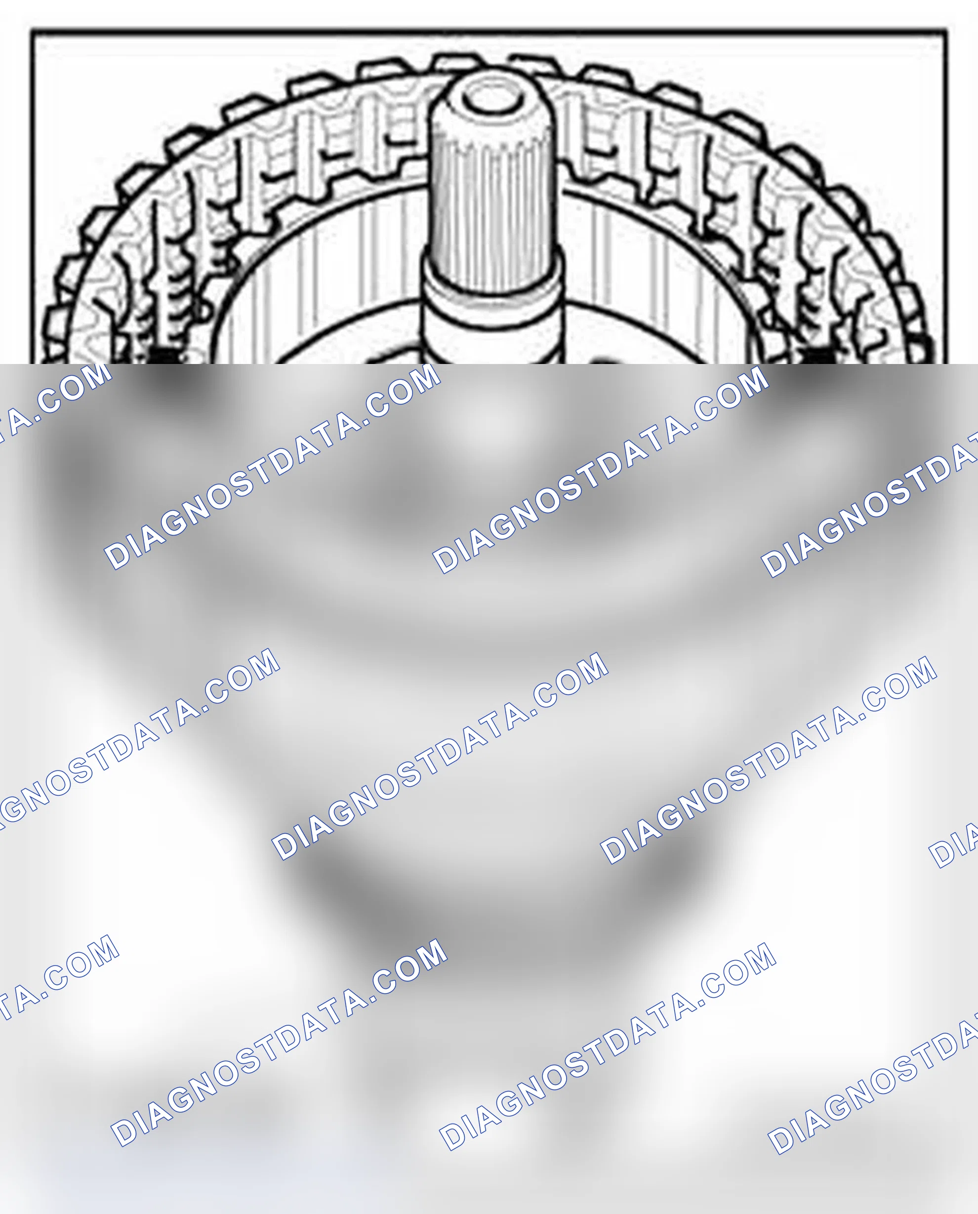 Scheme 1542: Check inner circumference of input shaft cylinder for scoring from lining discs