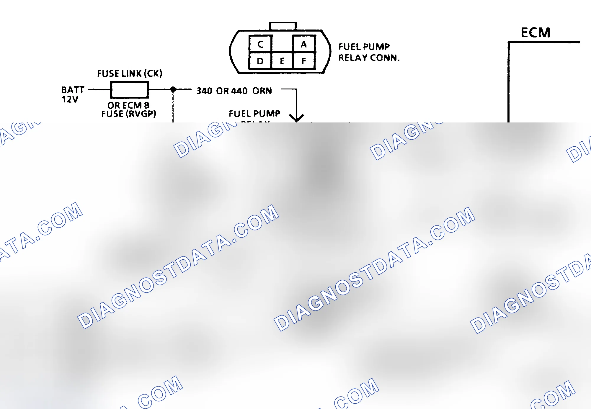 Scheme 21: Chart A-5 Schematic, Fuel Pump Ckt Diagnosis (C, K, R, V, G, P & GP Series) One Fuel Tank