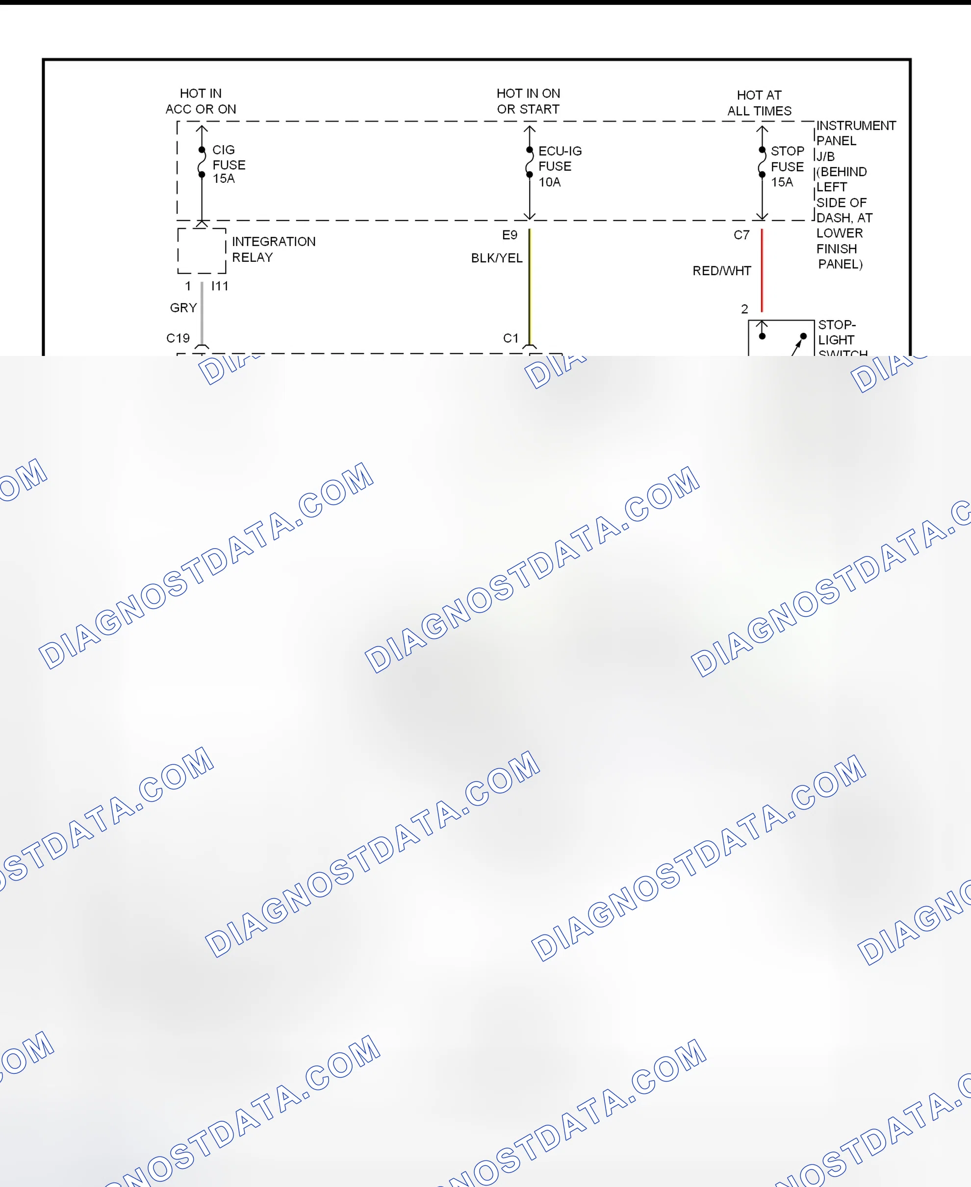 Scheme 321: Shift Interlock System Wiring Diagram (2002 - Toyota Corolla)