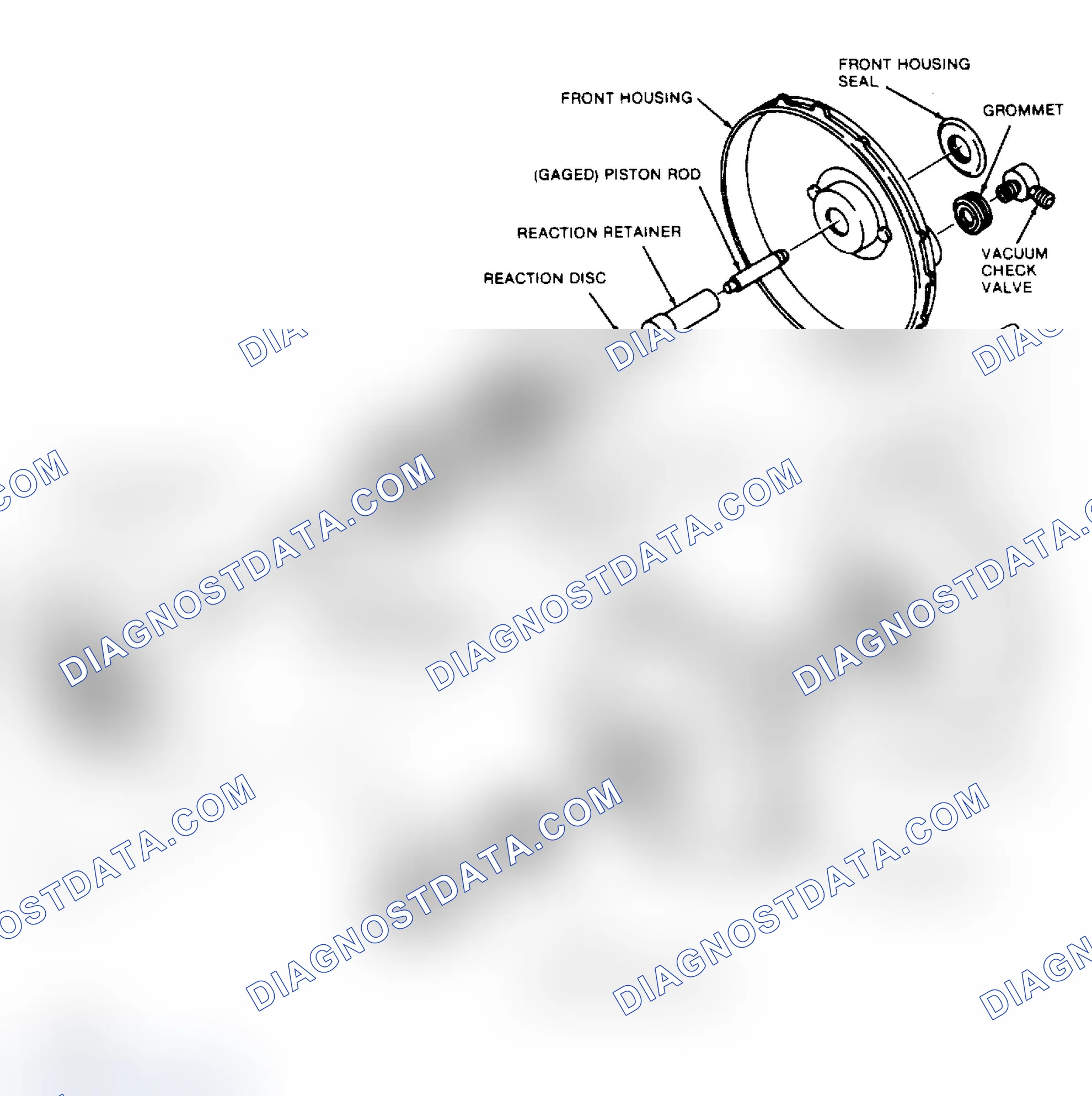 Scheme 17: Exploded View of Typical Delco-Moraine 1-Diaphragm Booster