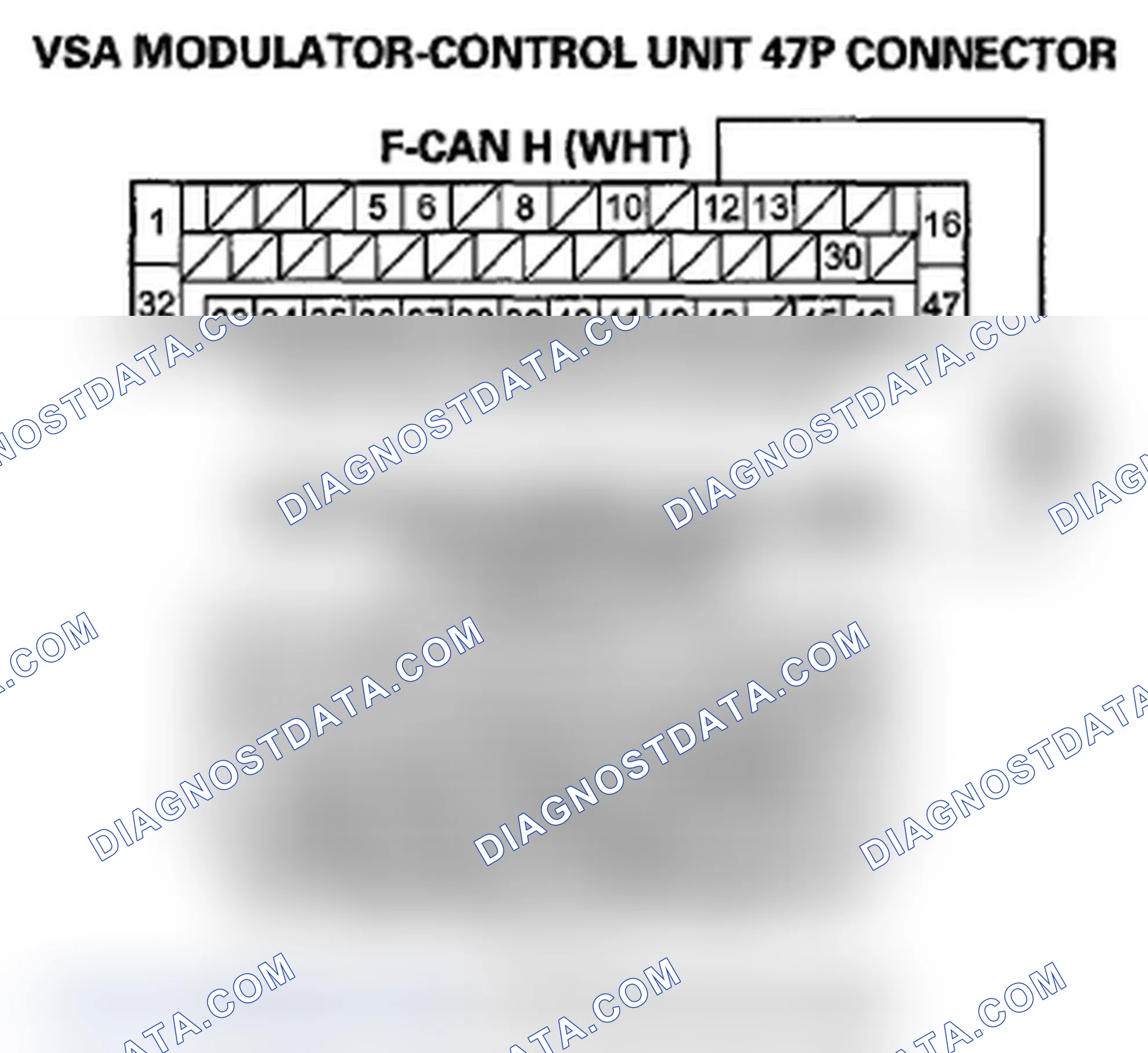 Scheme 457: DTC U0122: F-CAN Malfunction (ECM/PCM-VSA Modulator-Control Unit)