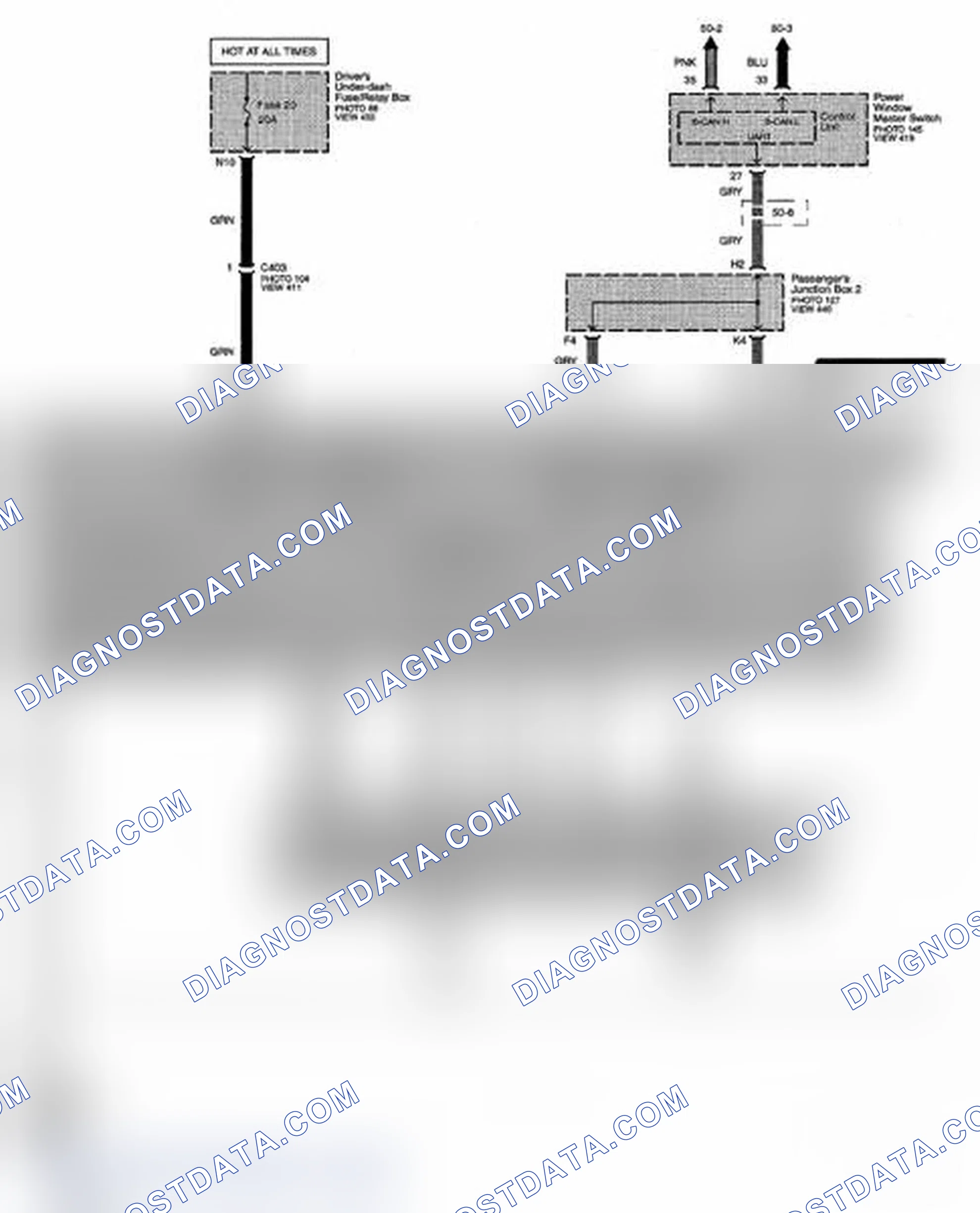 Scheme 271: Panoramic Glass Roof Circuit Diagram (Page 122)