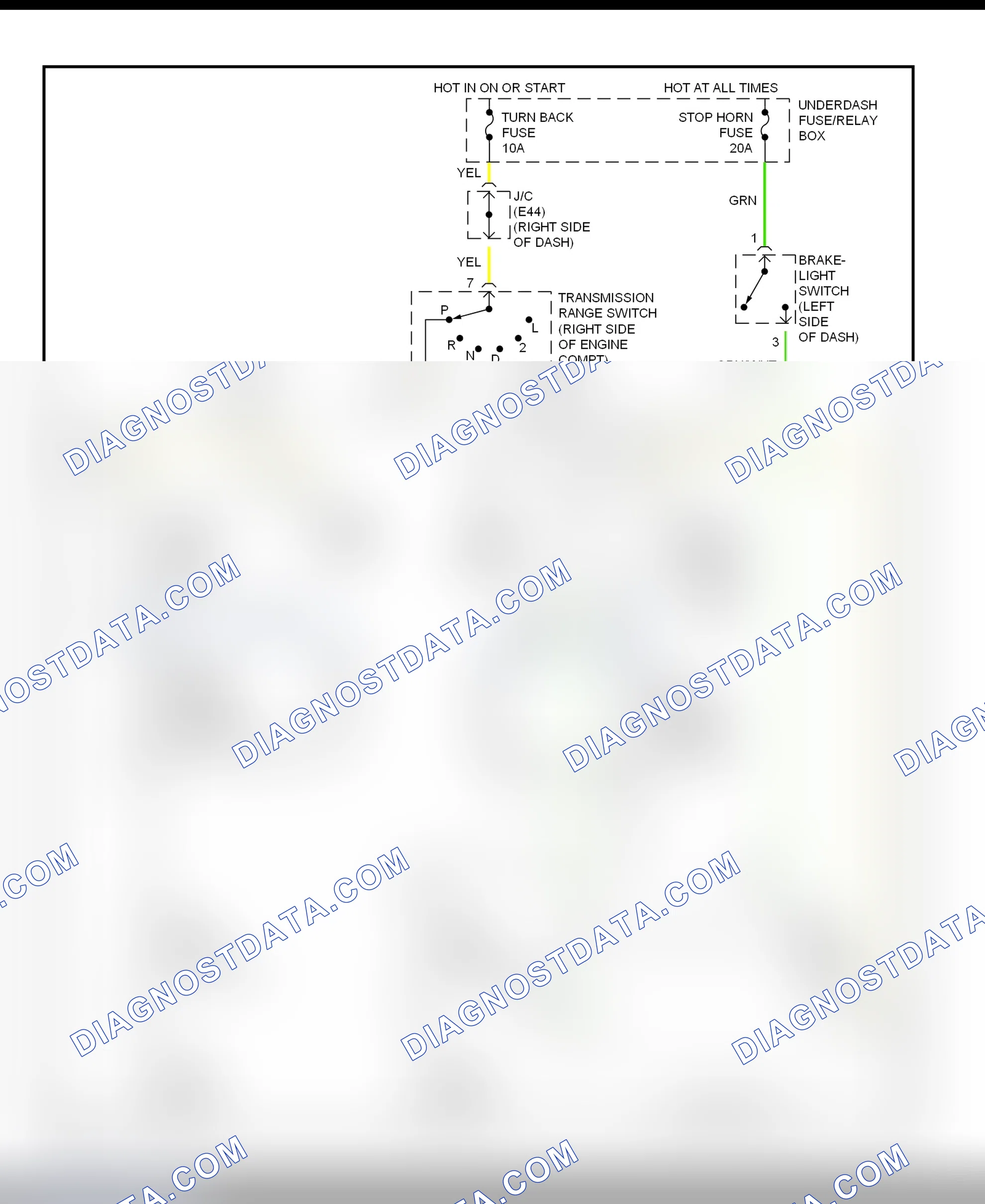 Scheme 46: Shift Interlock System Wiring Diagram (Grand Vitara)