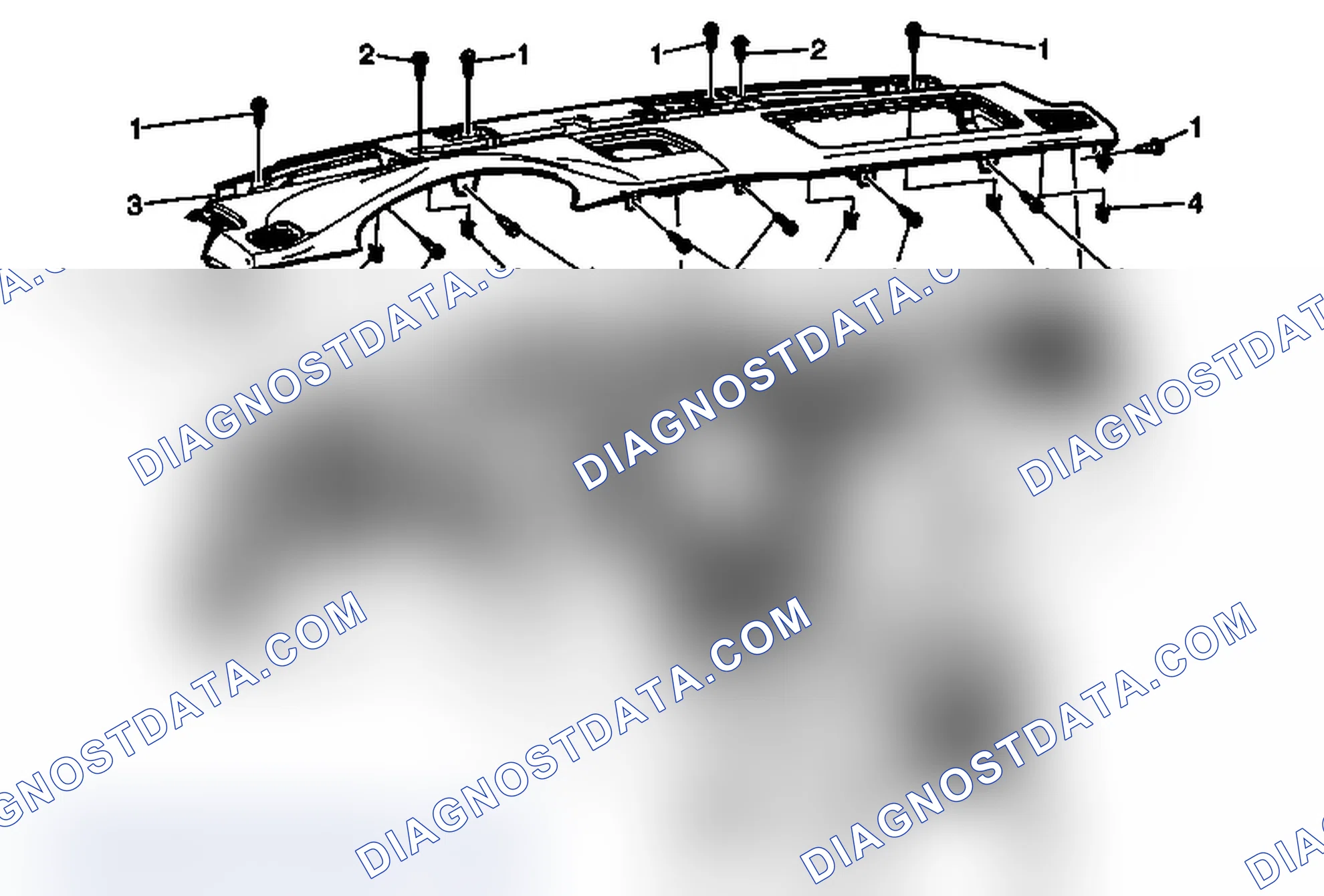 Scheme 142: Instrument Panel Upper Trim Panel Replacement (Cadillac)