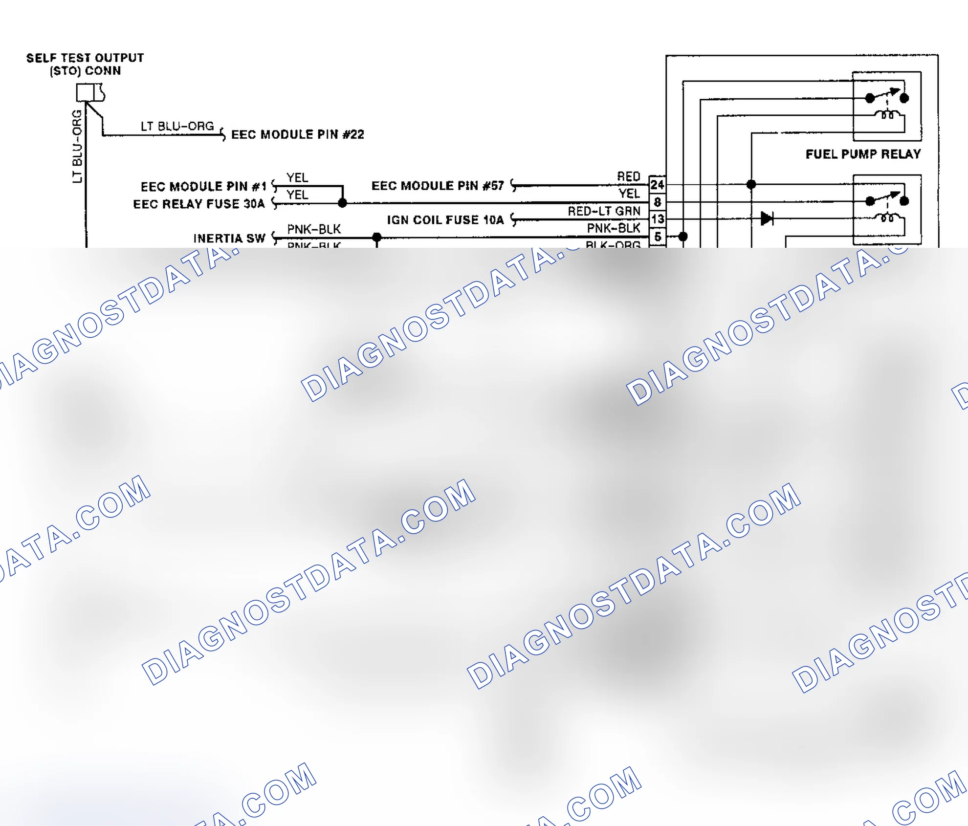 Scheme 9: Electric Cooling Fan Wiring Diagram Sable/Taurus 2.5L/3.0L EXCEPT 3.0L SHO