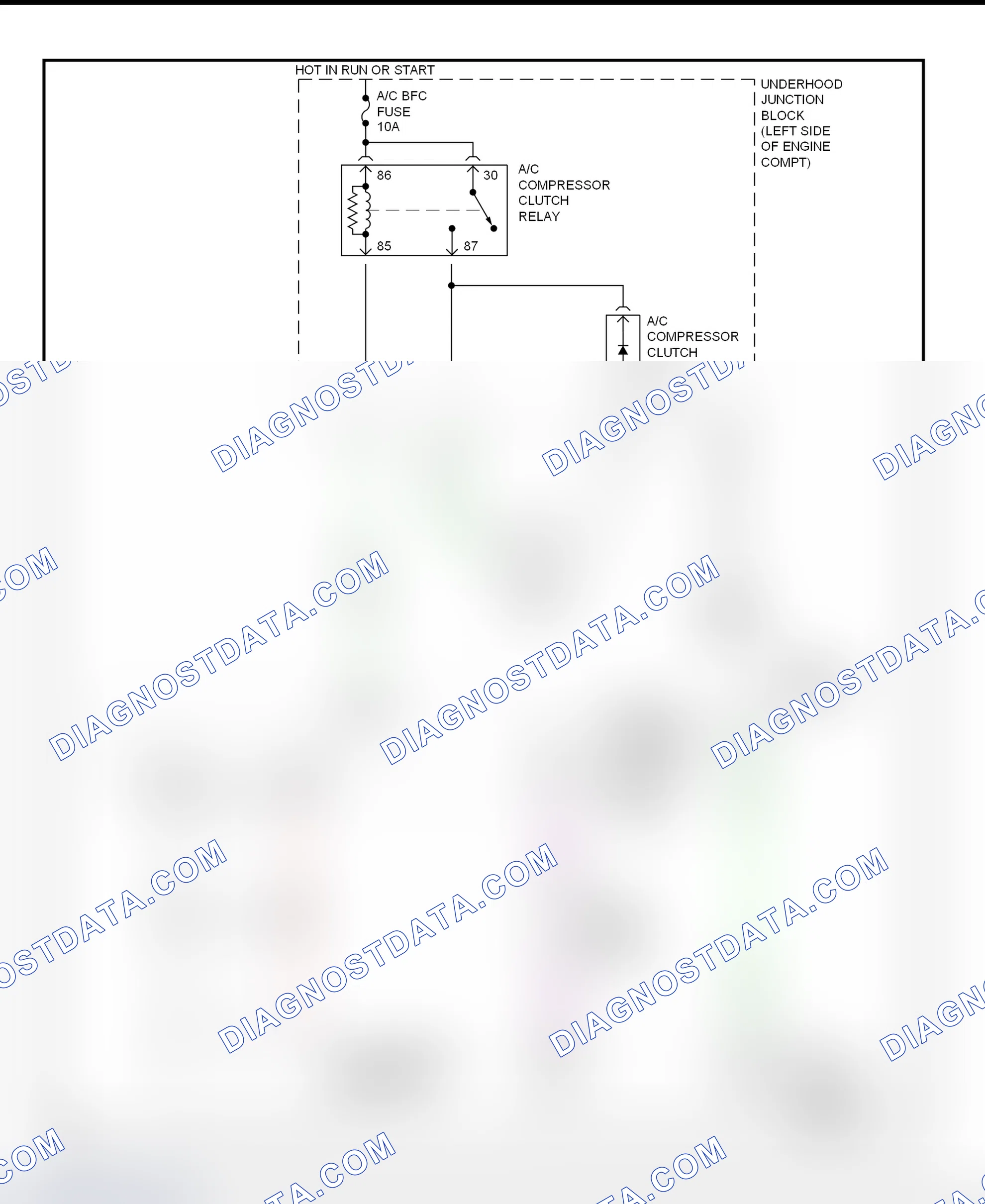 Scheme 33: A/C Compressor Clutch Control Circuit Wiring Diagram (2000-01 Malibu)