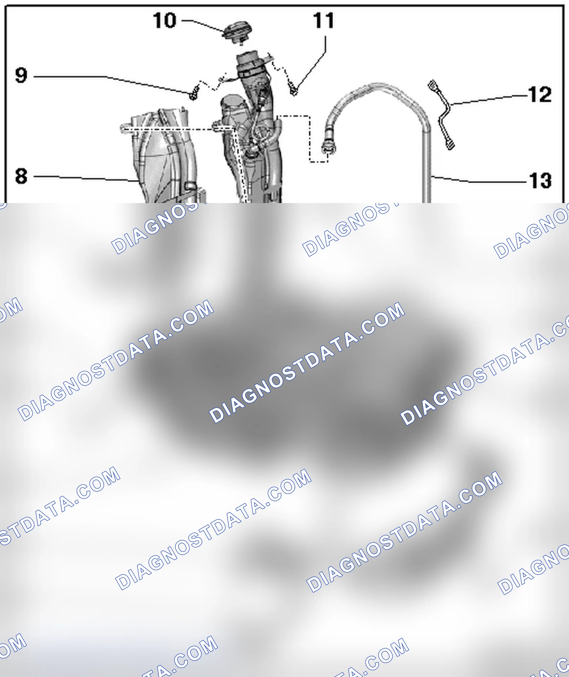 Scheme 185: FUEL TANK WITH ATTACHMENTS OVERVIEW