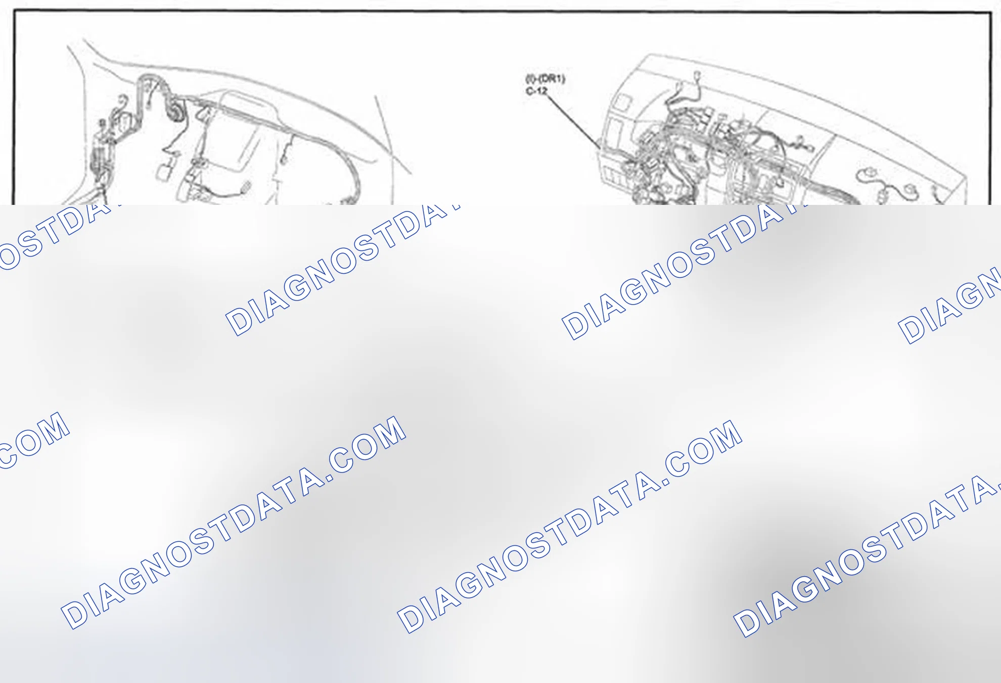 Scheme 177: Power Outer Mirror Wiring Diagram - 0912-3a (2 Of 2)