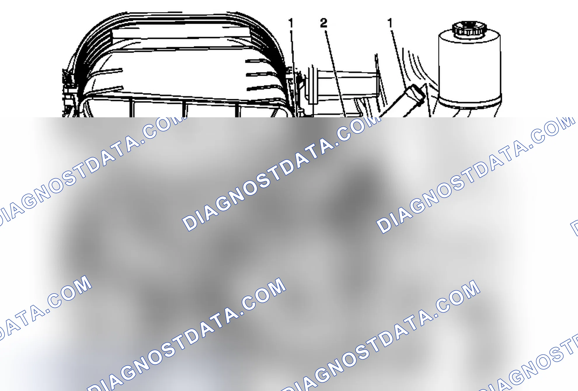 Scheme 8: Power Steering Fluid Reservoir Outlet Hose Replacement (LGH)
