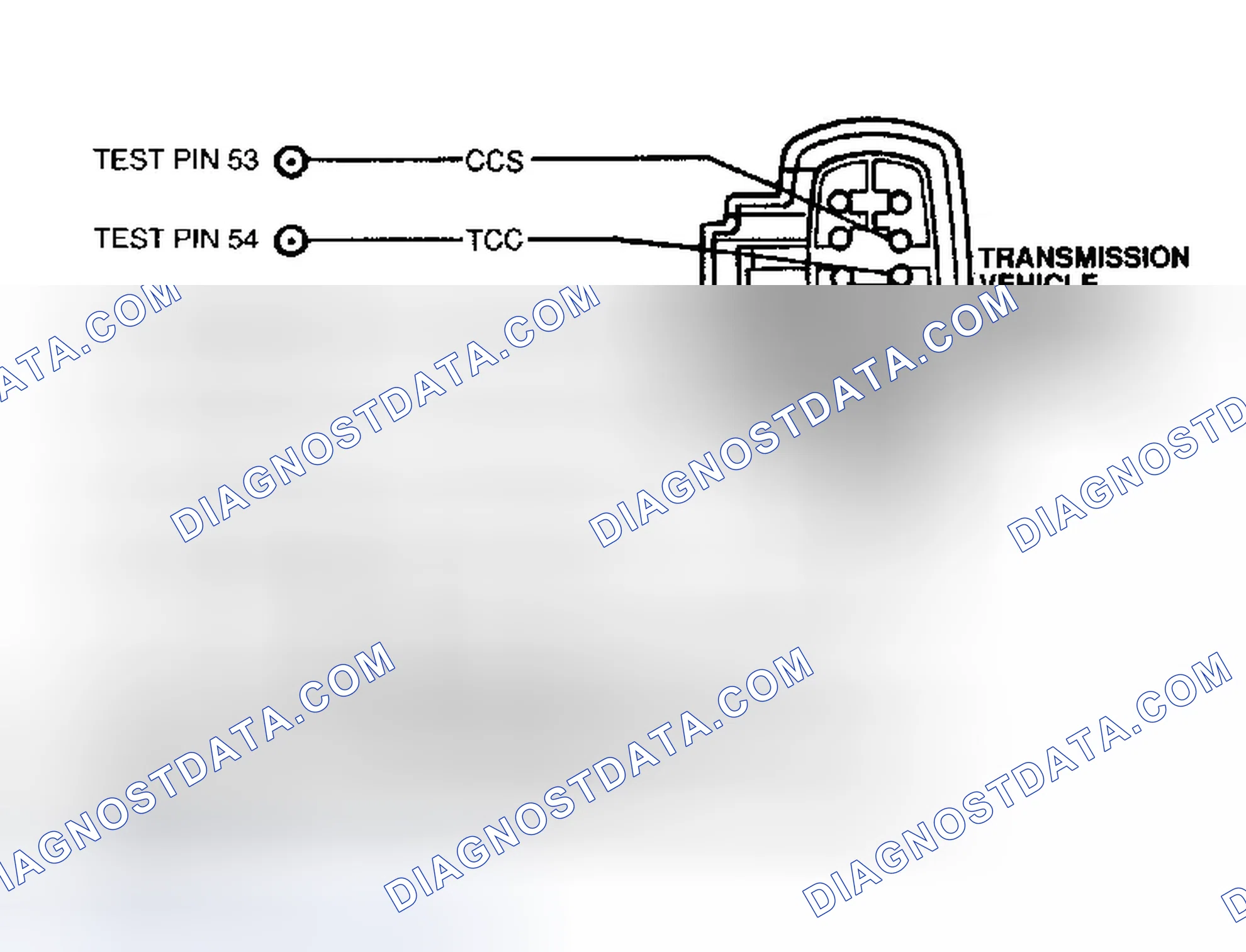 Scheme 389: Transmission Circuit & Connector Terminals (E40D)