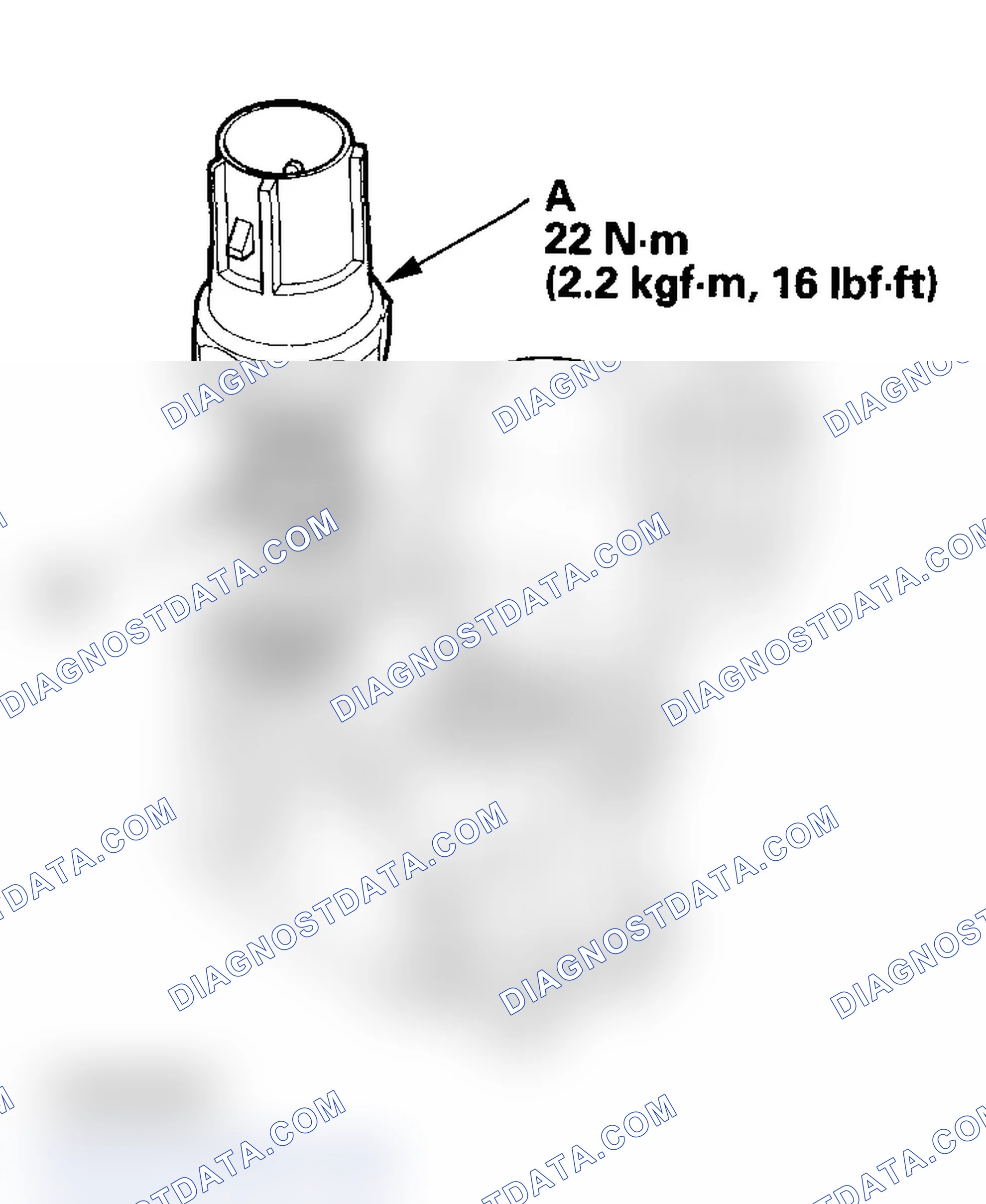 Scheme 375: Rocker Arm Oil Pressure Switch (VTEC Oil Pressure Switch) Removal/Installation