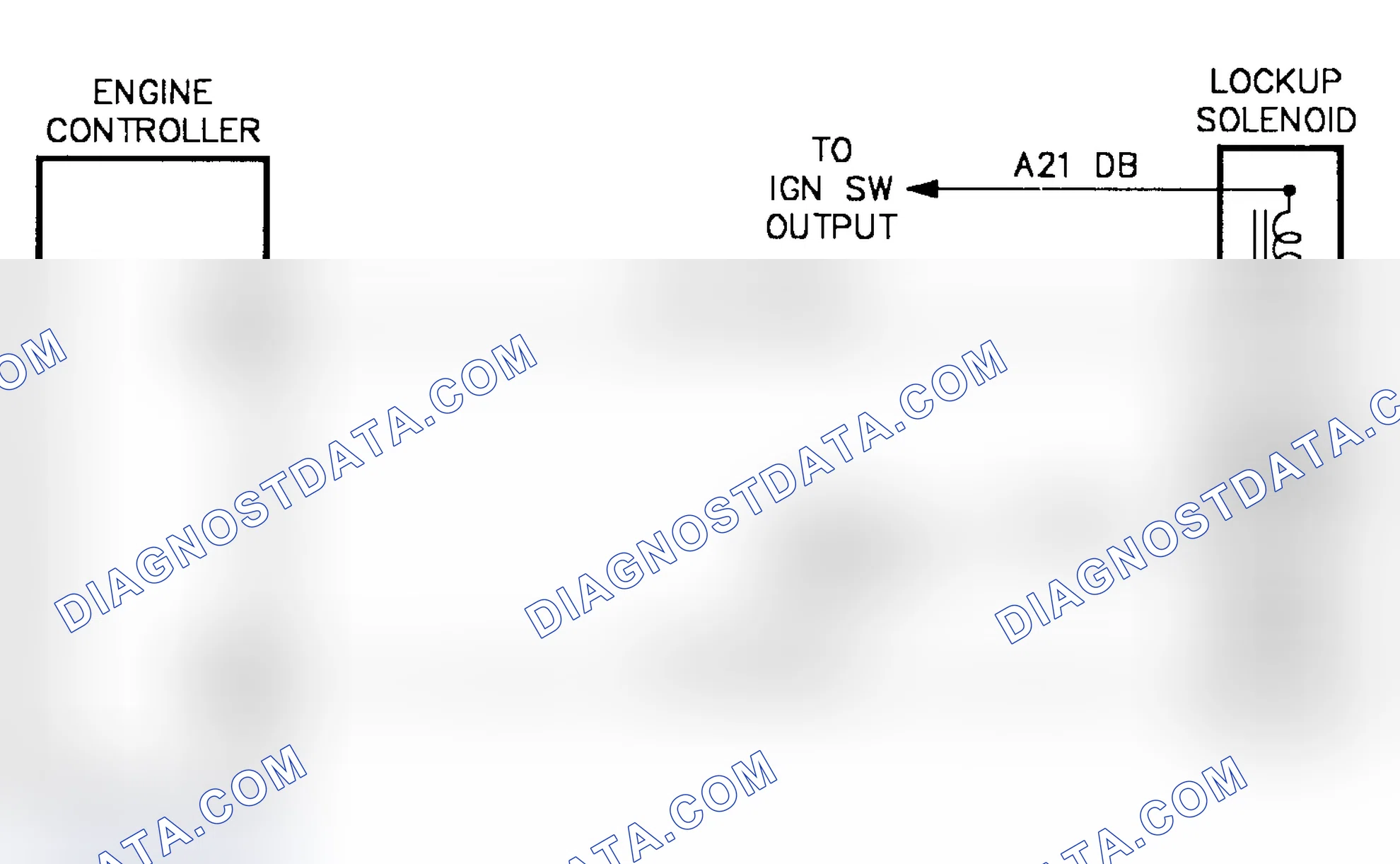 Scheme 298: Schematic Test DR-26B Torque Converter W/OD Lockup Solenoid Circuit