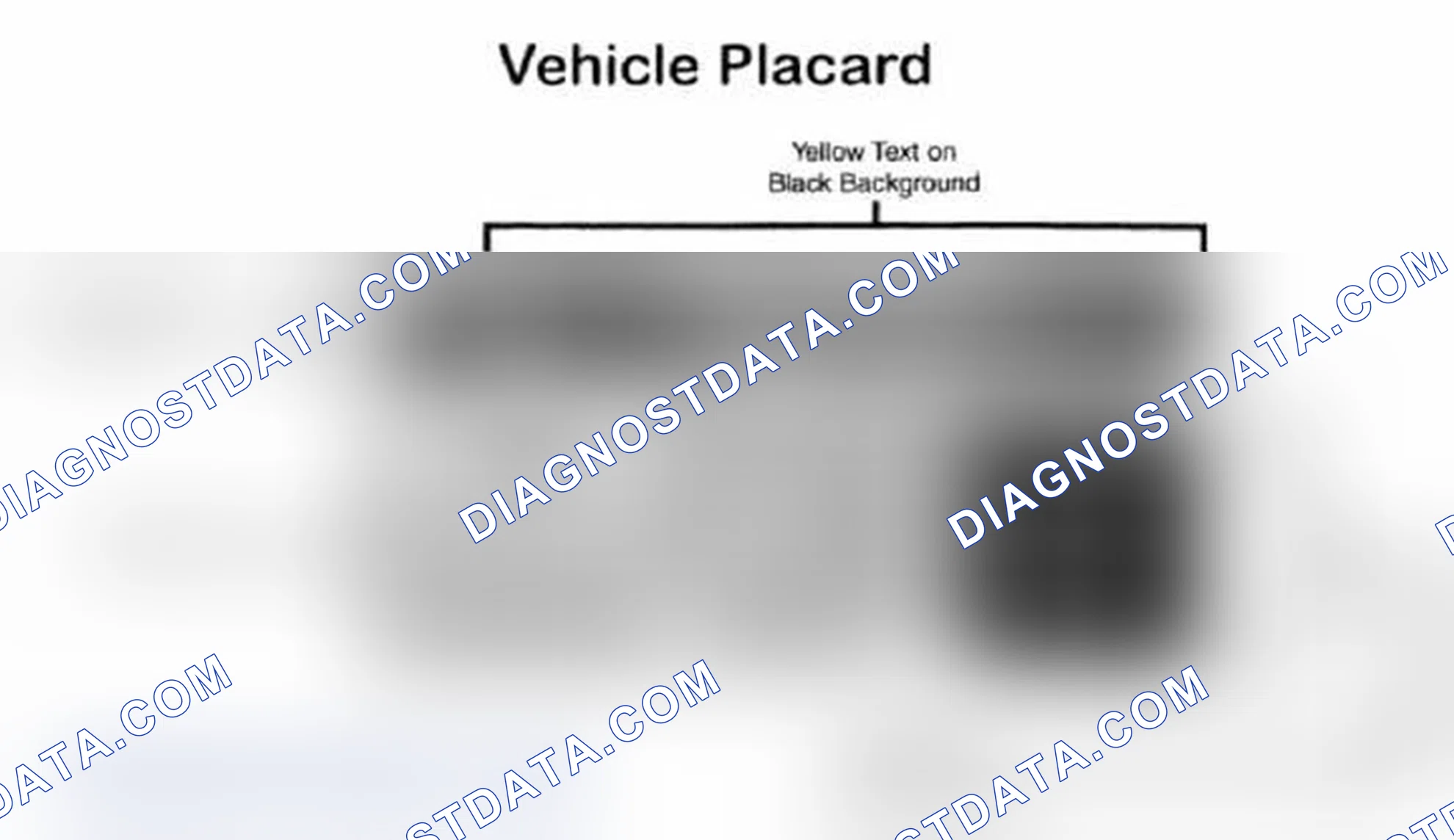 Scheme 5: Vehicle Tire Placard - Typical