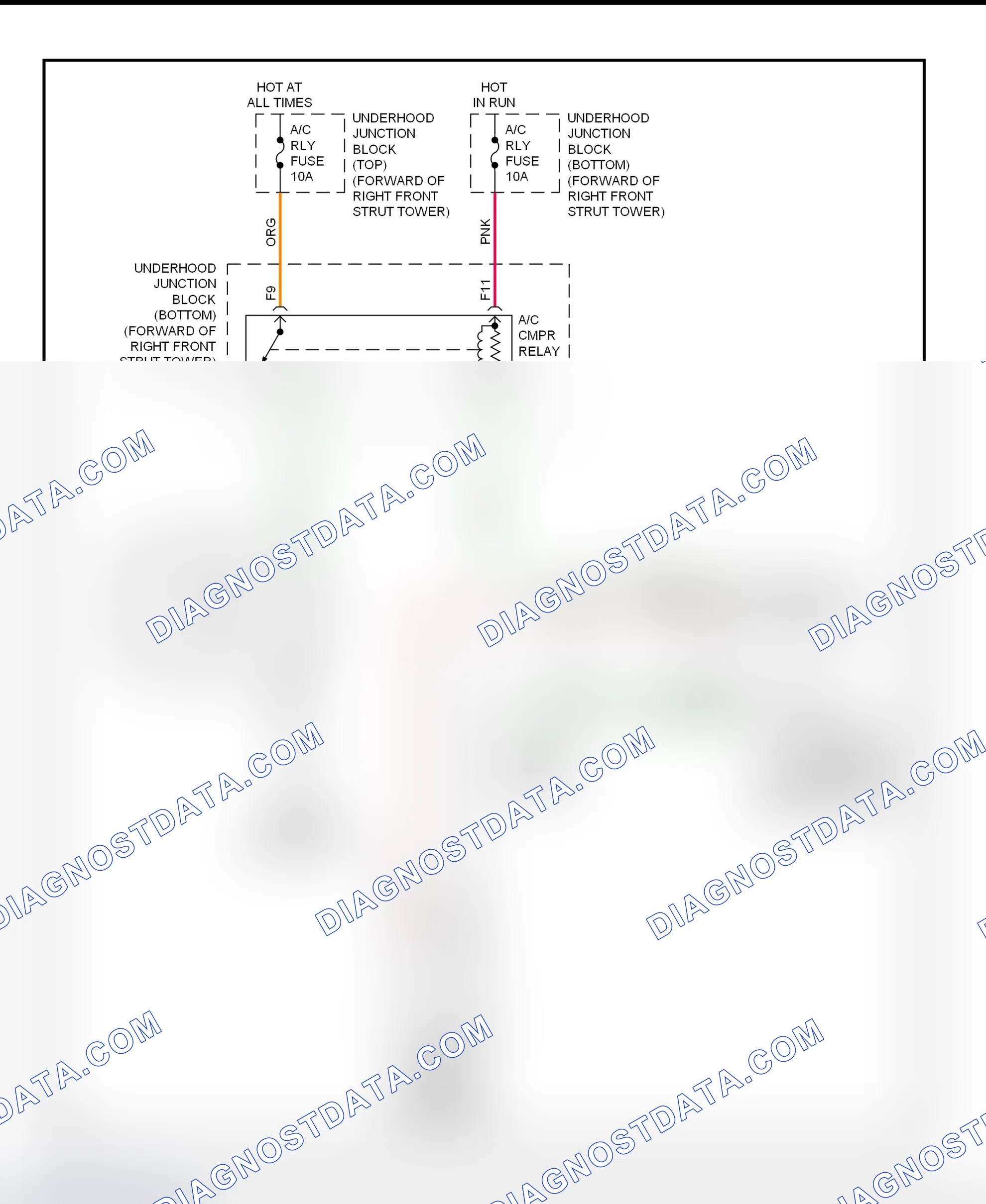 Scheme 63: A/C Compressor Clutch Control Circuit Wiring Diagram (2001 Impala & Monte Carlo)
