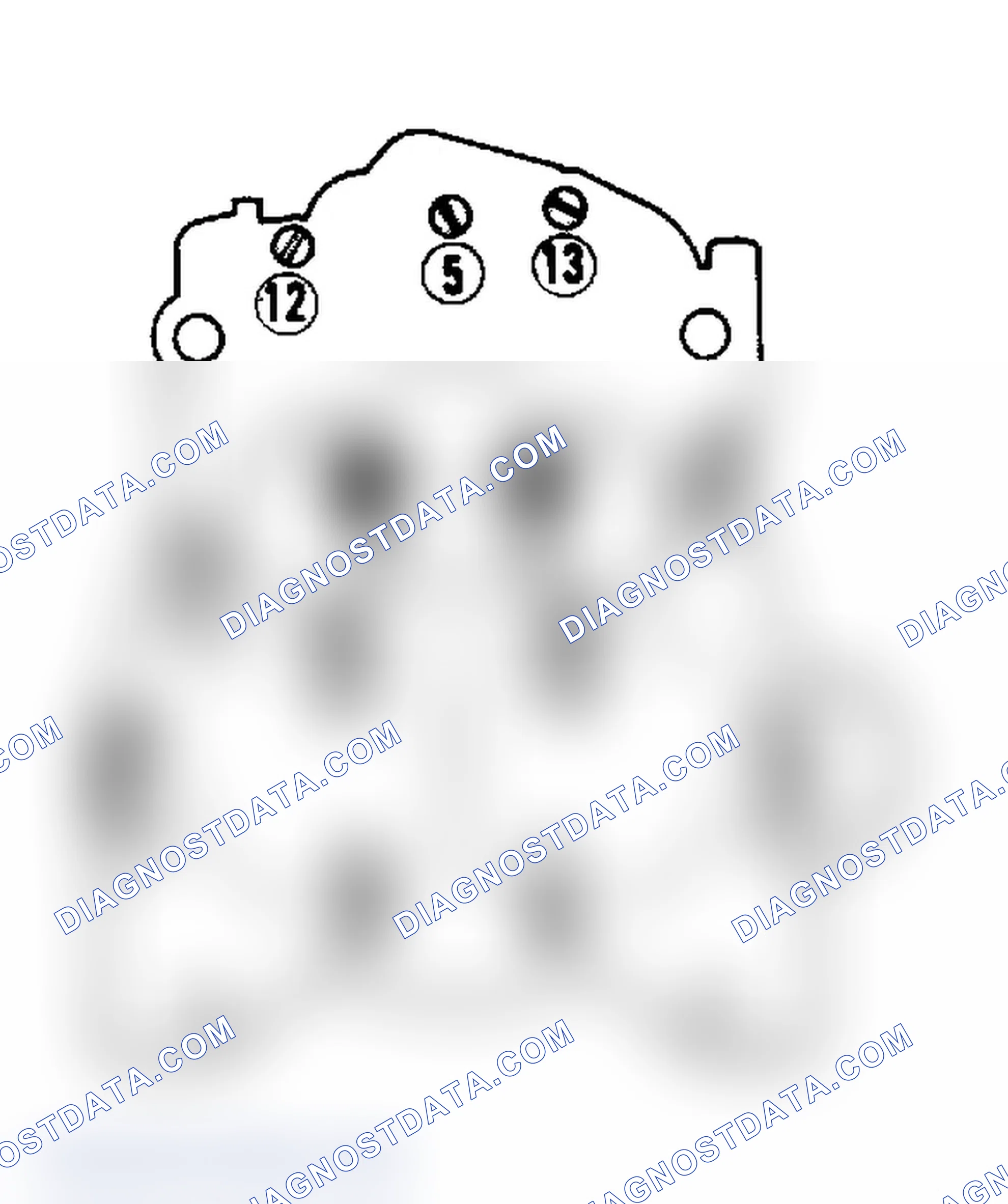 Scheme 19: Air Horn Screw Tightening Sequence Screws 1 and 2 are countersunk next to venturi.