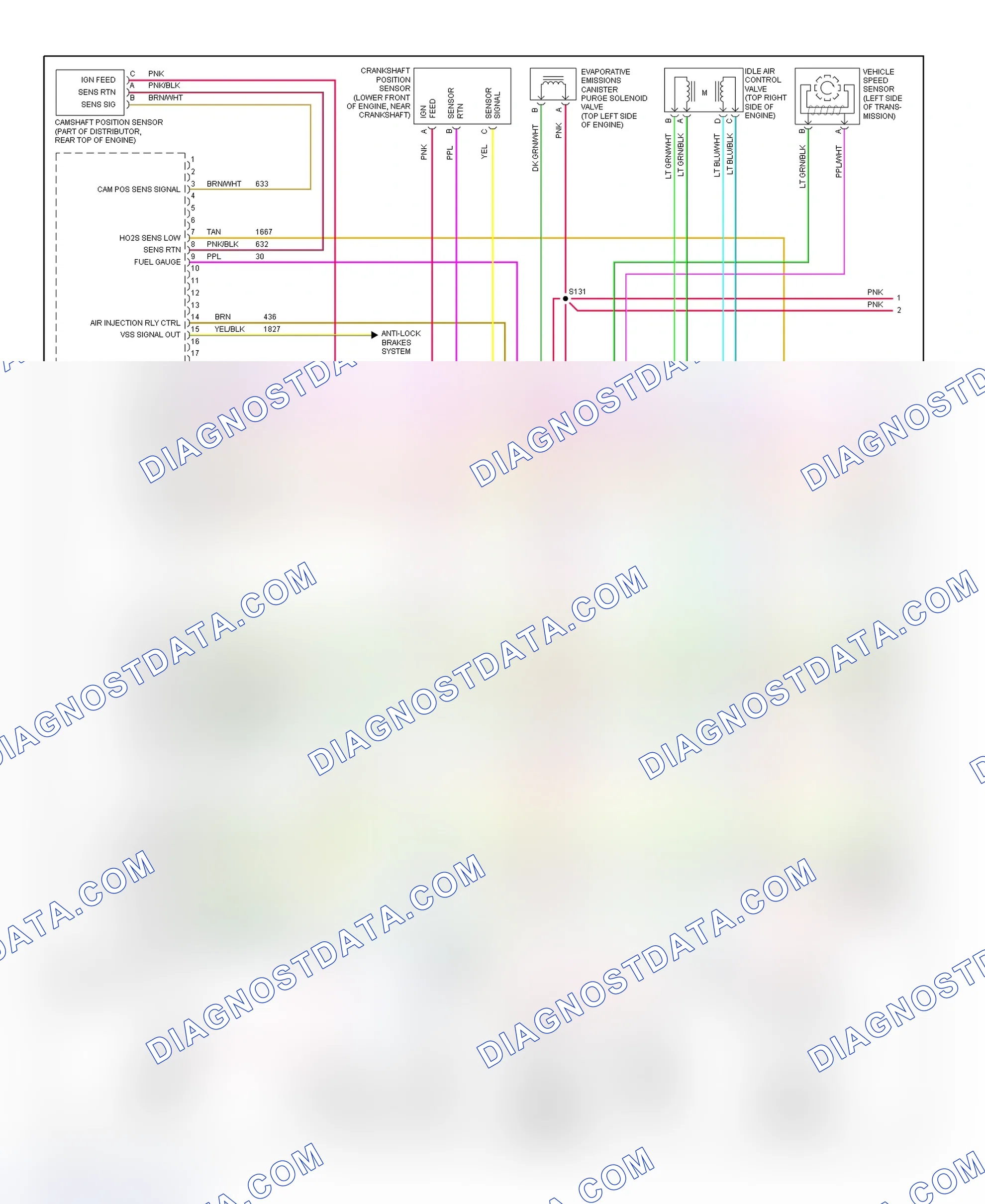 Scheme 66: PCM Wiring Diagram (Chevy Express & Savana - 7.4L - 1 Of 4)