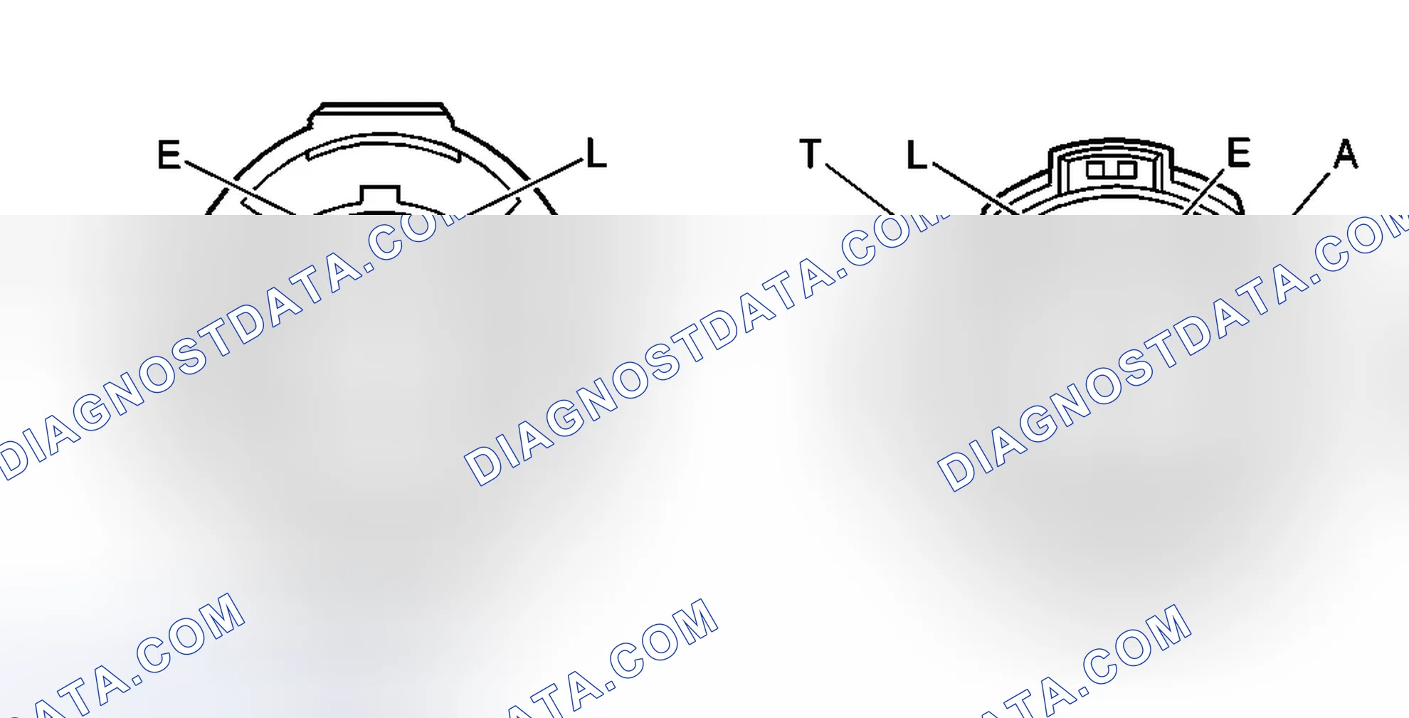 Scheme 8: Engine Controls Connector End Views