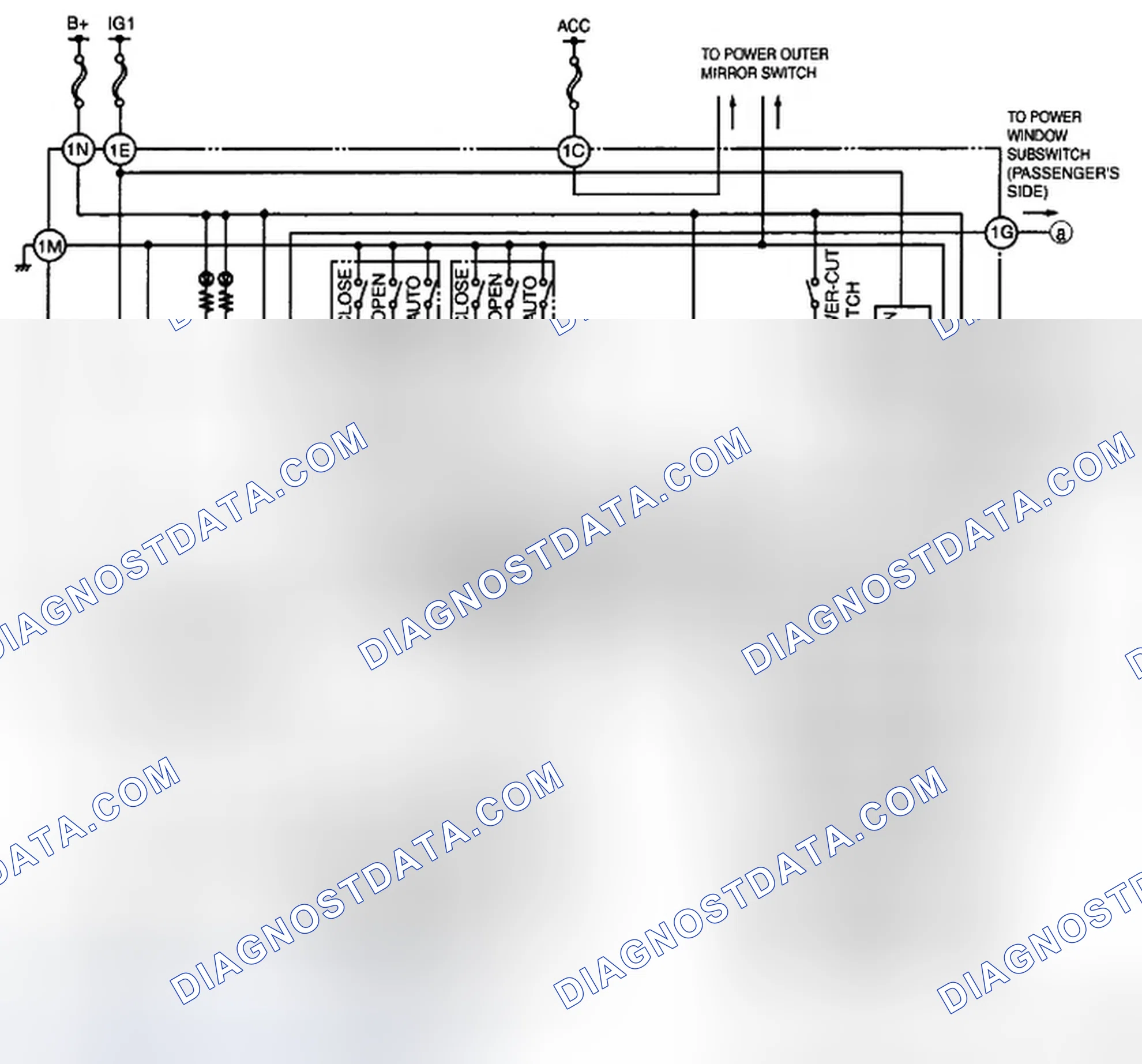 Scheme 1: Power Window Main Switch