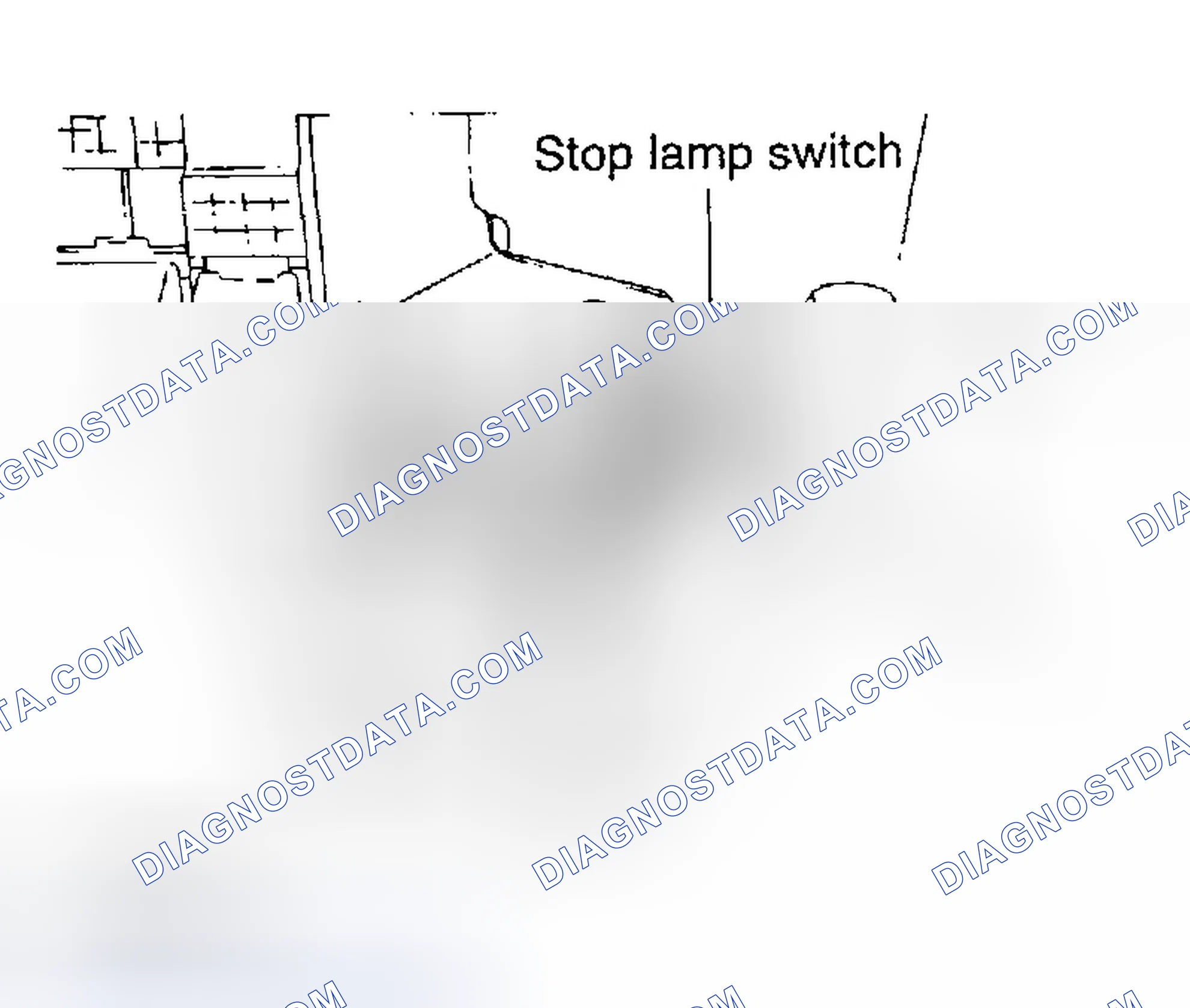 Scheme 5: Locating Stop Lamp Switch