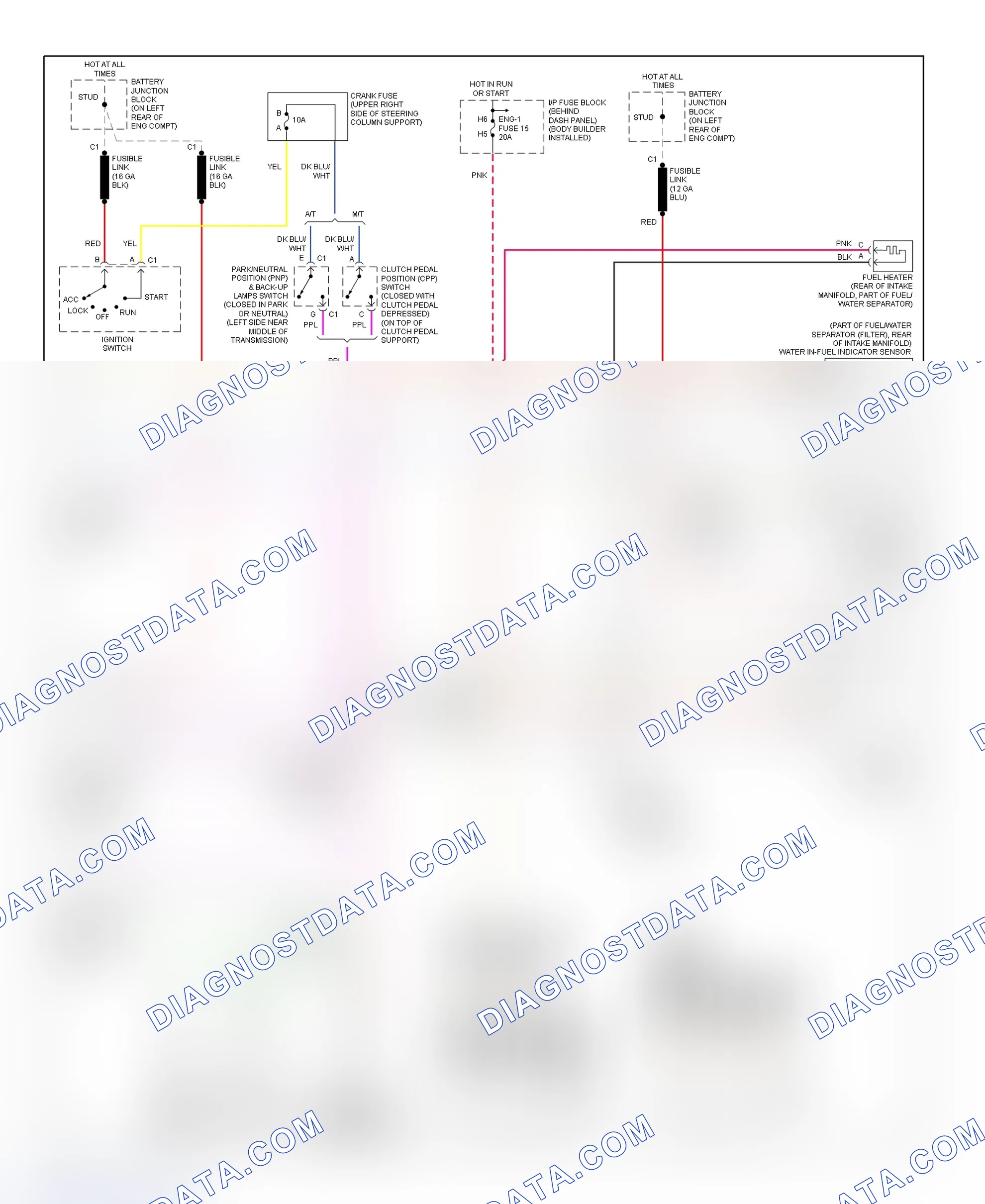 Scheme 101: PCM Wiring Diagram (Forward Control - Commercial Chassis - 6.5L VIN Y - 3 Of 3)