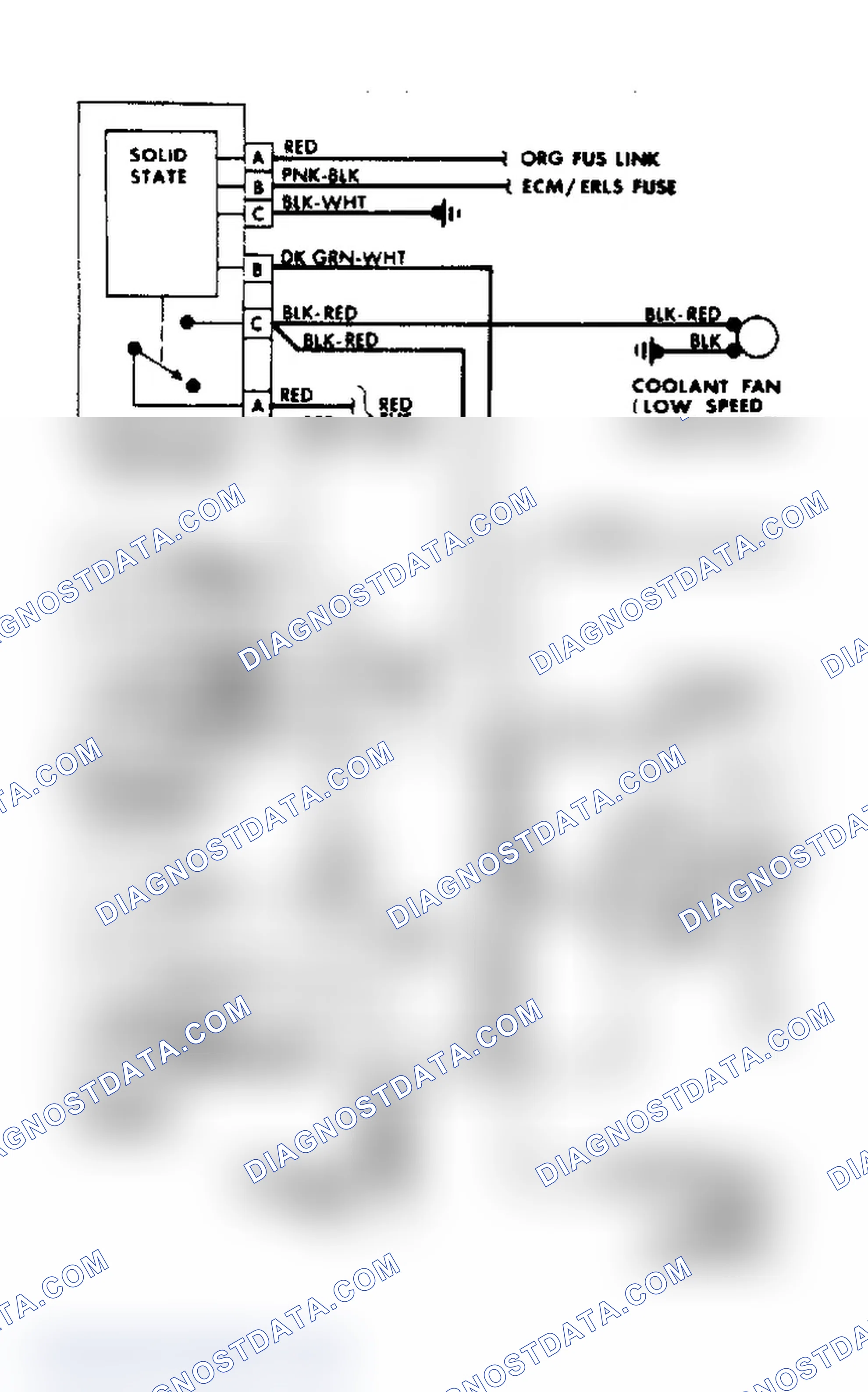 Scheme 11: Cooling Fan/Manual A/C-Heater Wiring Diagram - Buick Century with 3.8L engine