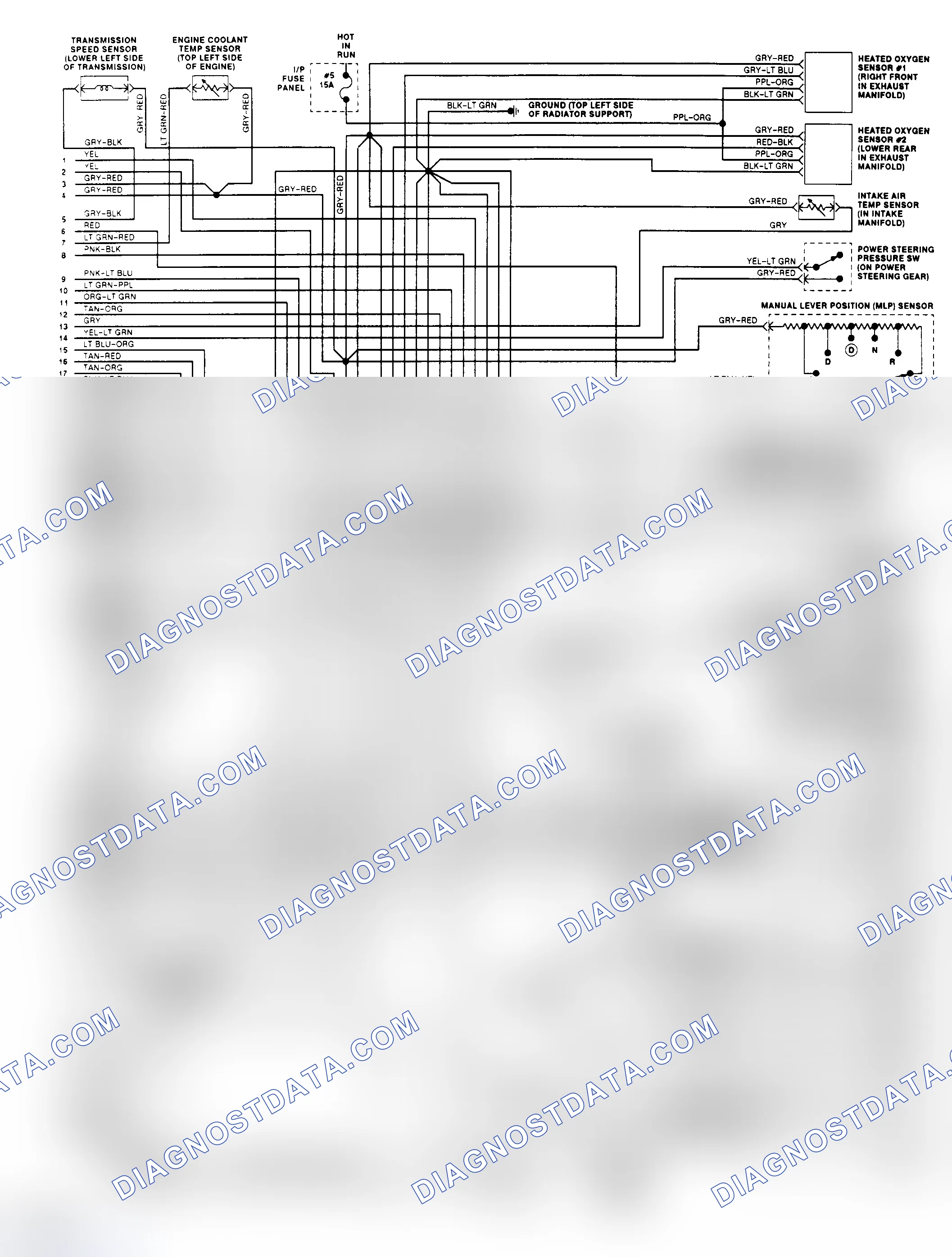 Scheme 149: EEC-IV Wiring Diagram (Taurus 3.0L Flex Fuel - 2 of 2)