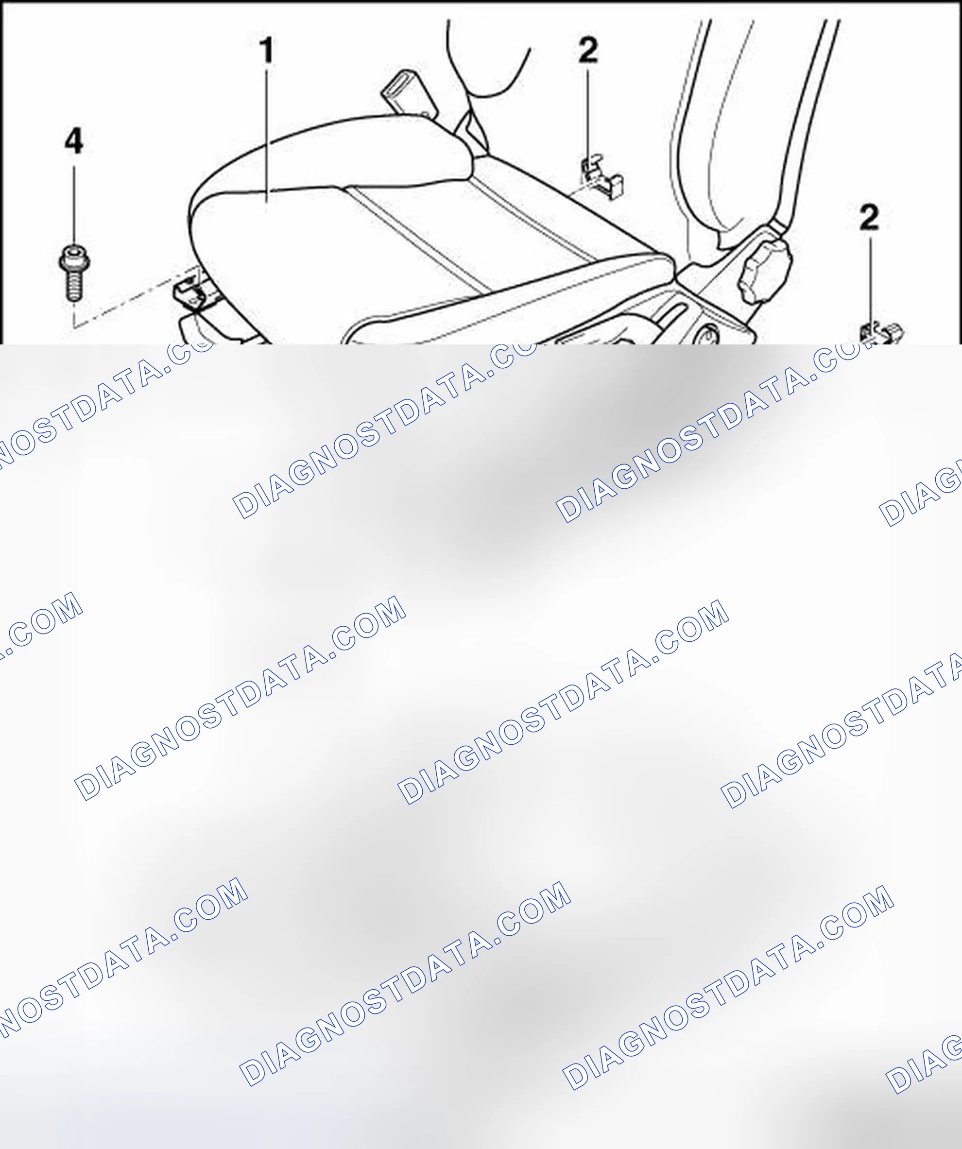 Scheme 1: FRONT SEAT COMPONENT OVERVIEW