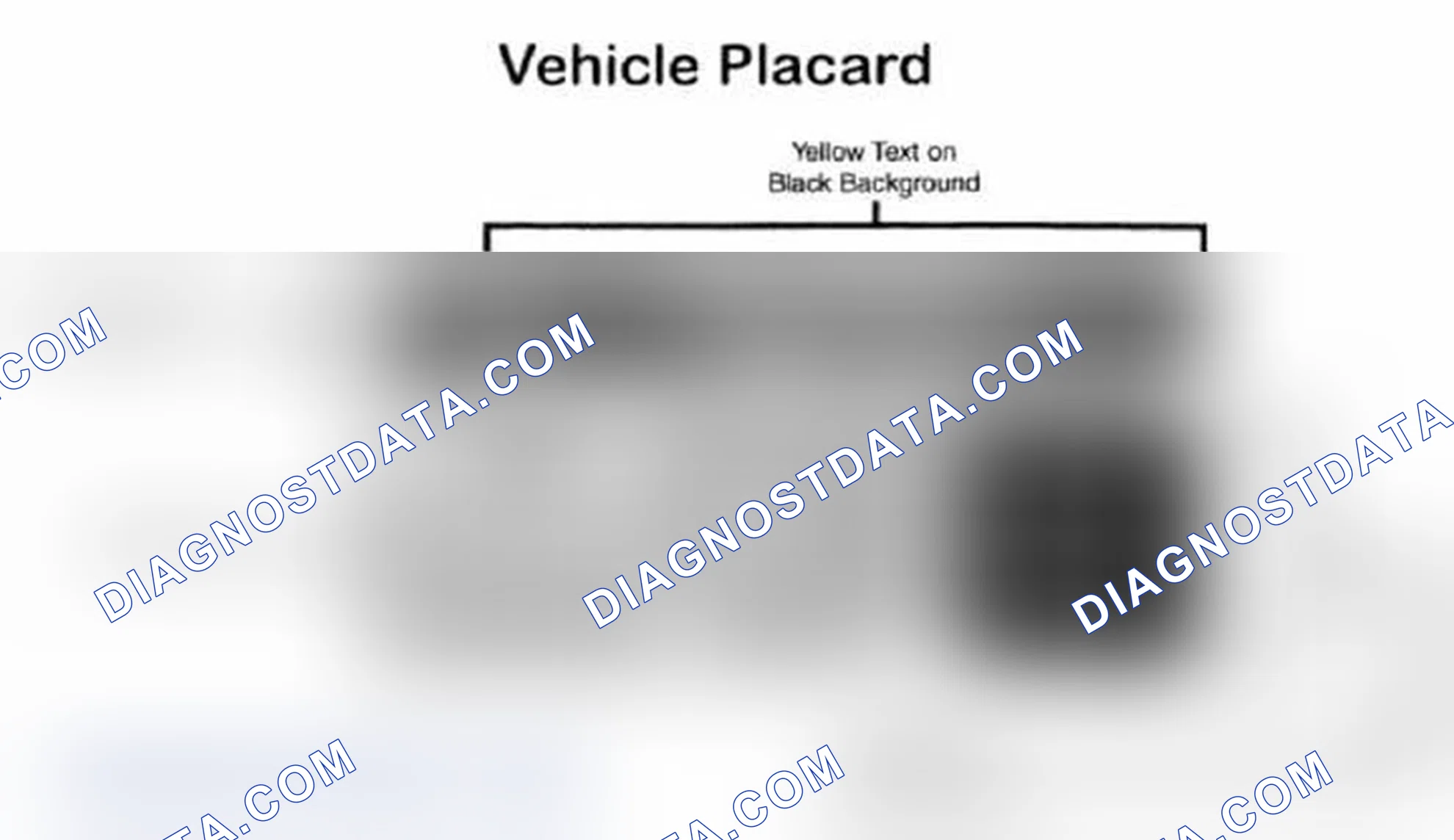 Scheme 28: Vehicle Tire Placard - Typical