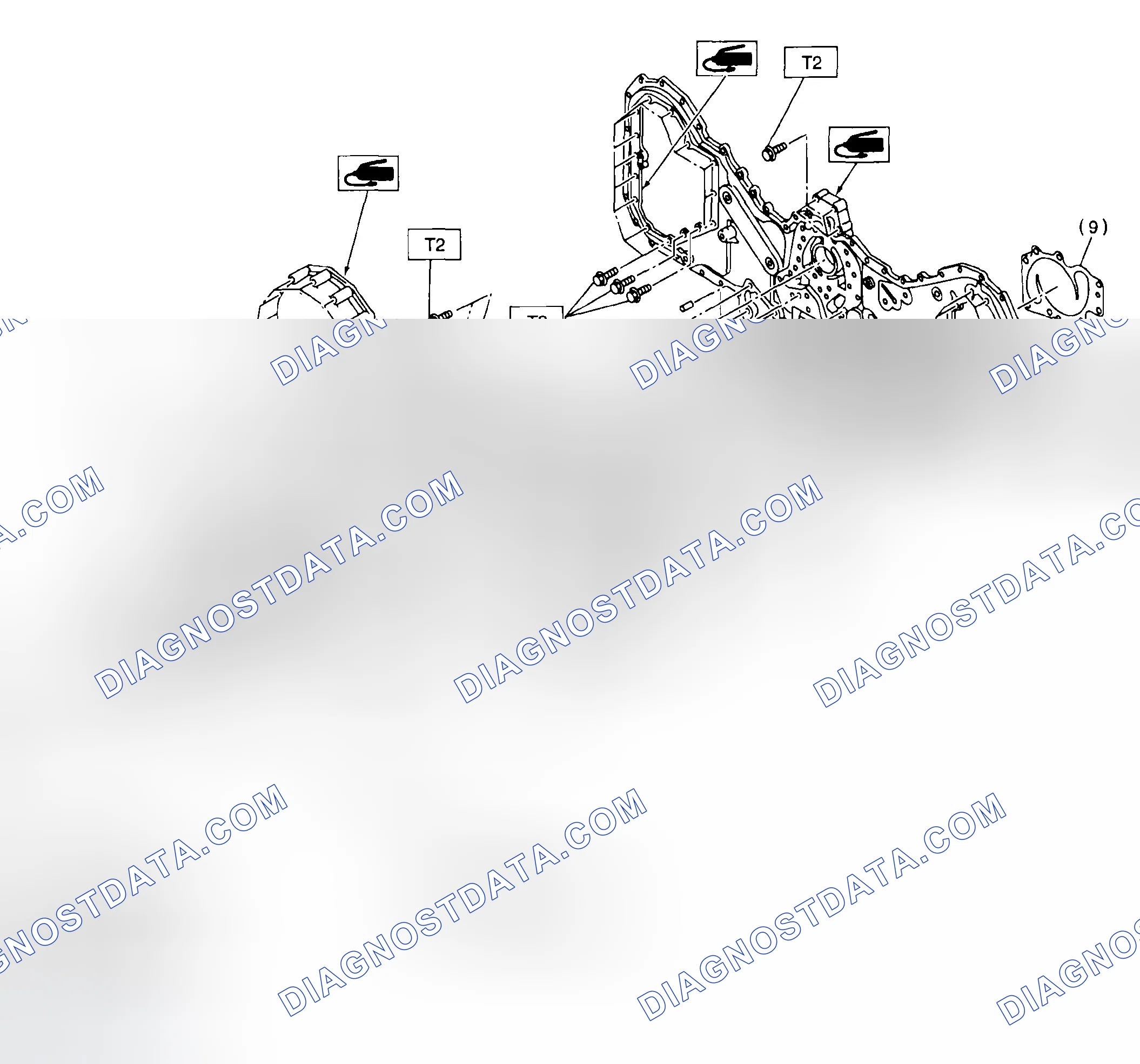 Scheme 26: Exploded View Of Timing Chain Cover