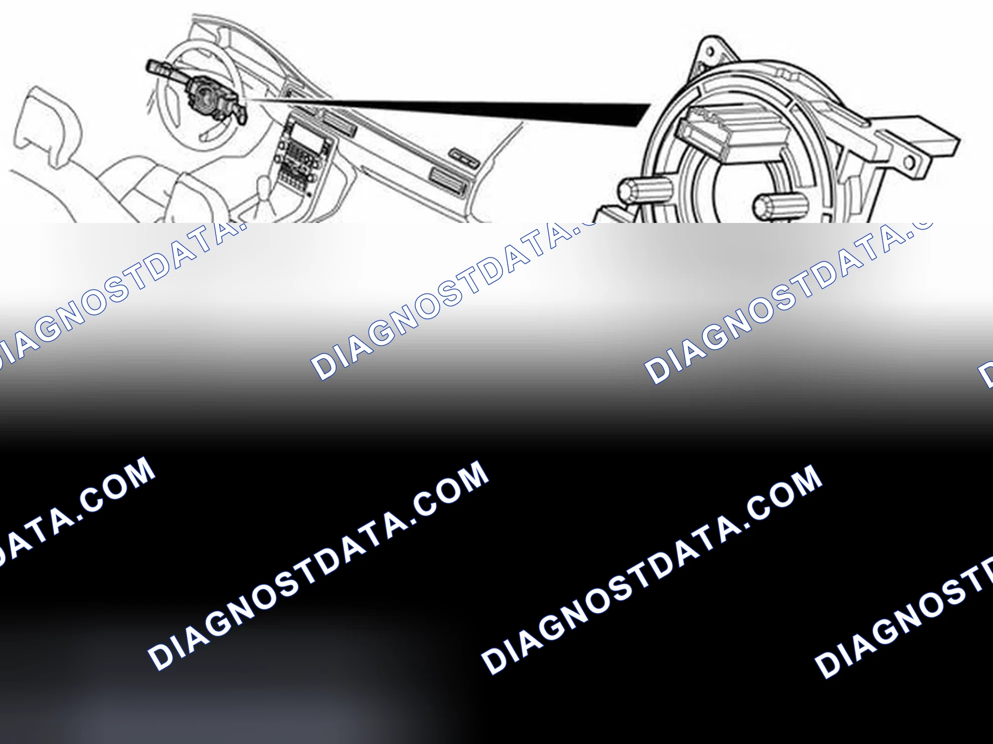 Scheme 99: Steering Wheel Angle Sensor Module (SAS) Installed Inside Steering Wheel Module (SWM)