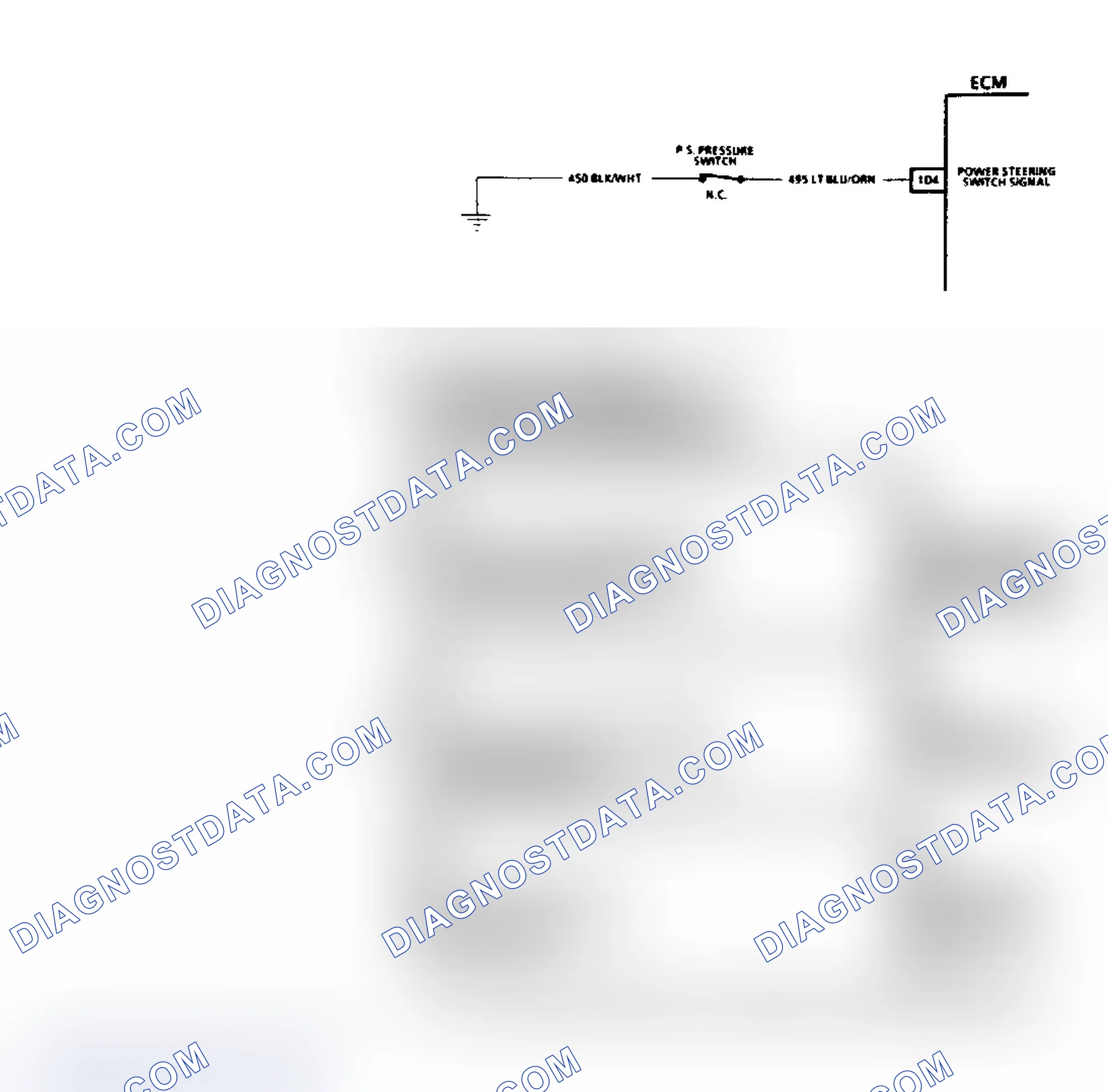 Scheme 162: Code E046, Power Steering Pressure Switch Circuit