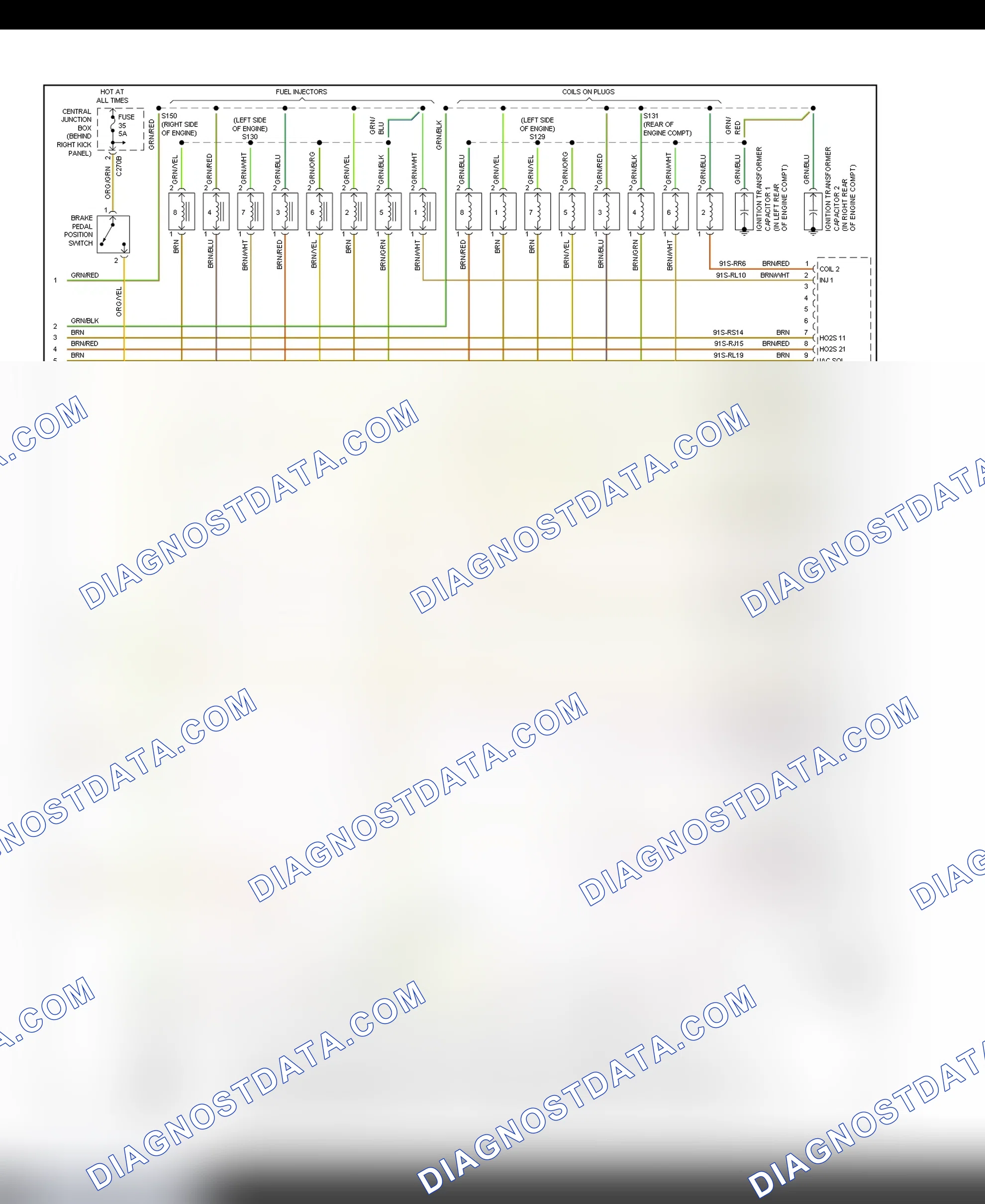 Scheme 173: PCM Wiring Diagram (Thunderbird - 3.9L - 4 Of 4)