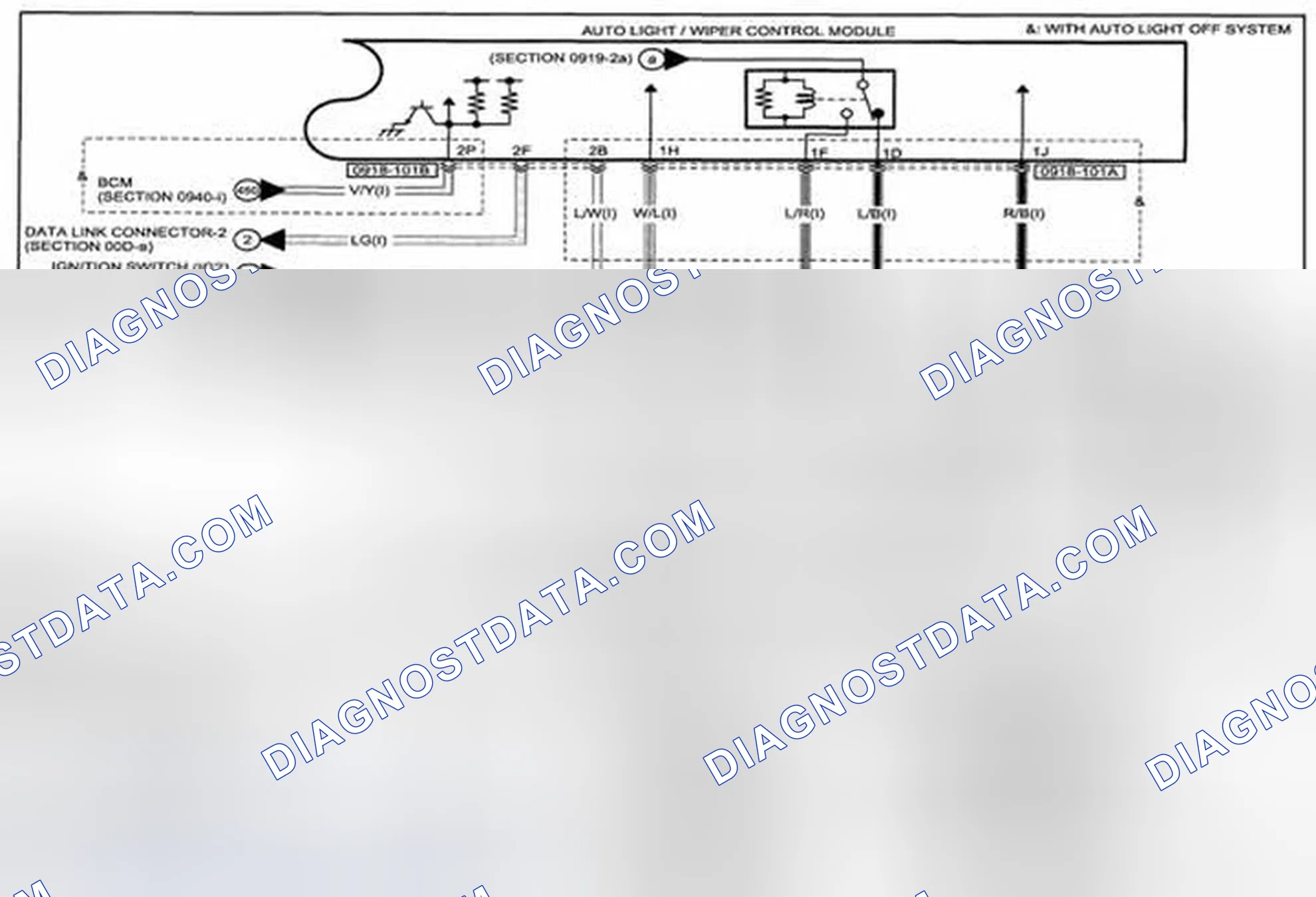 Scheme 280: Windshield Wiper And Washer (With Auto Wiper System) System Wiring Diagram - 0919-2a (1 Of 2)