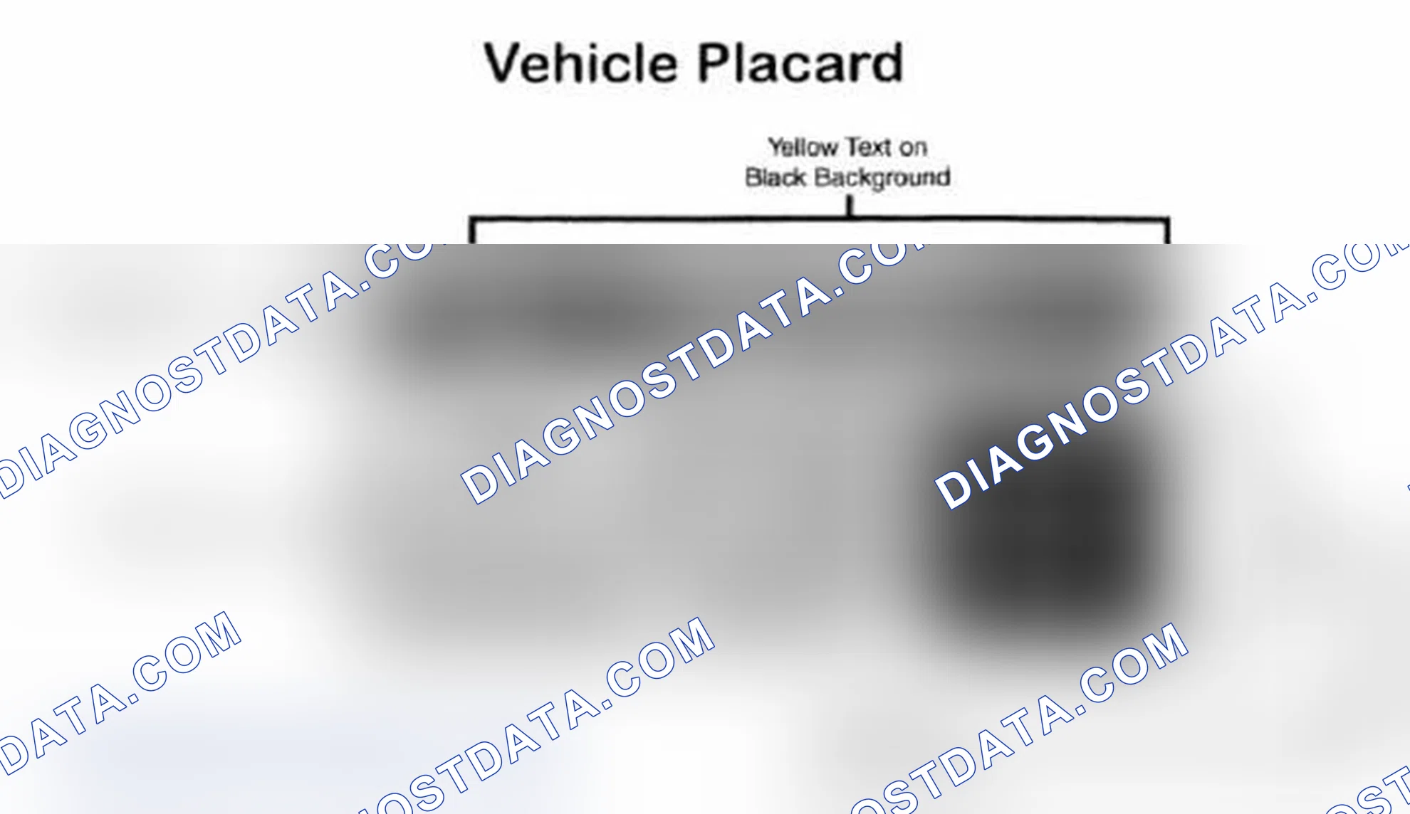 Scheme 28: Vehicle Tire Placard - Typical