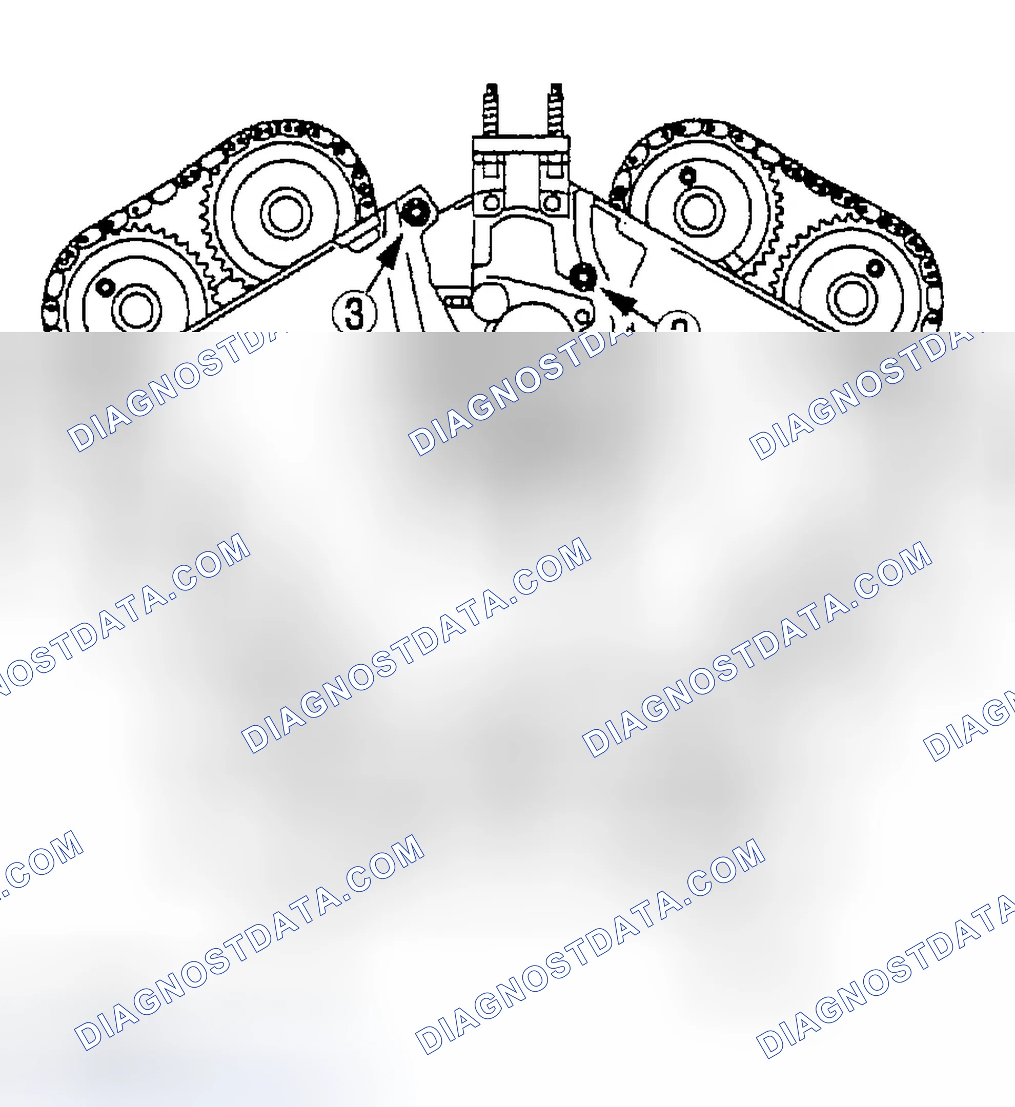 Scheme 125: ENGINE FRONT COVER DISASSEMBLY NOTE