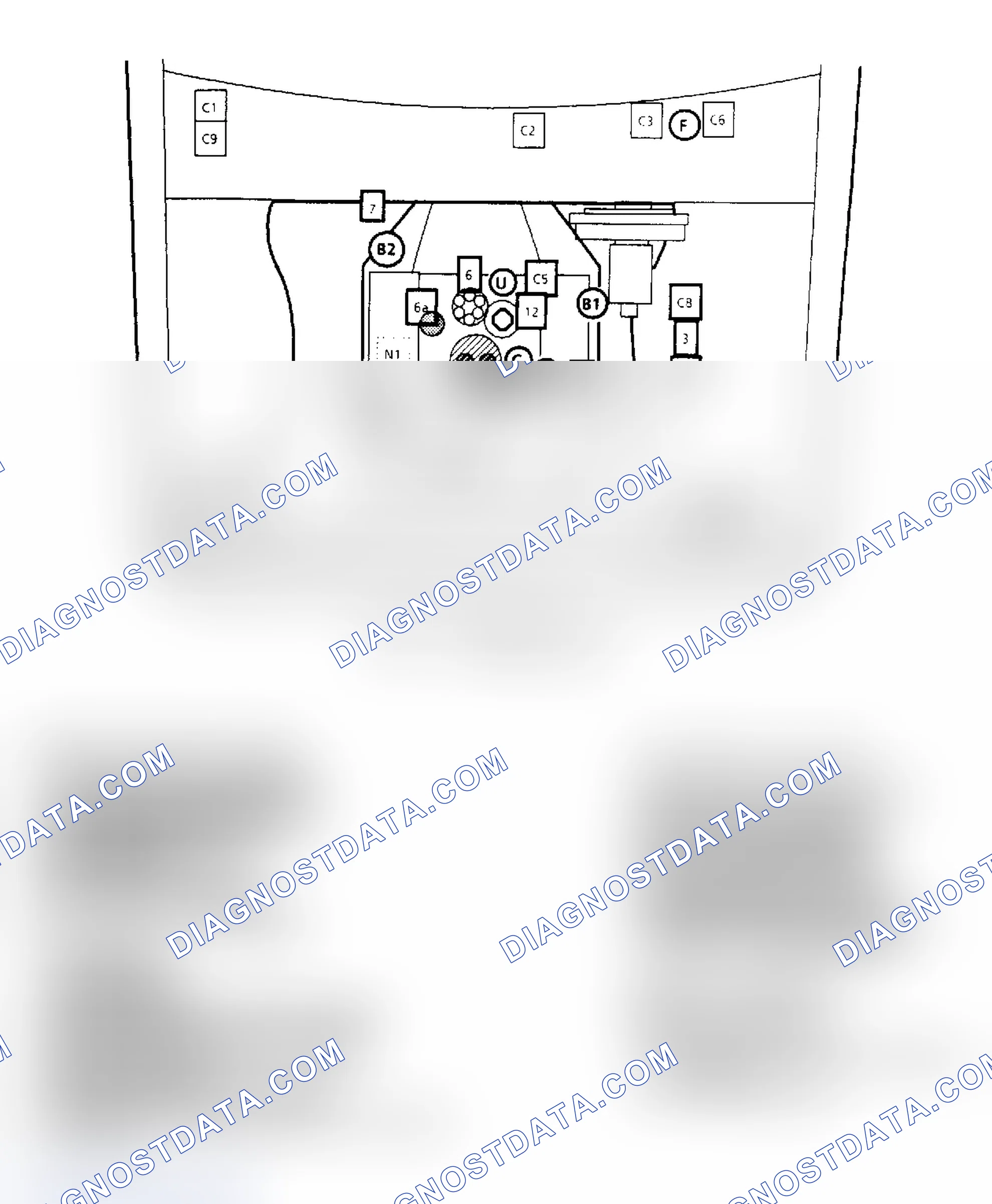 Scheme 139: Component Locations for "S/T" Series 2.8L