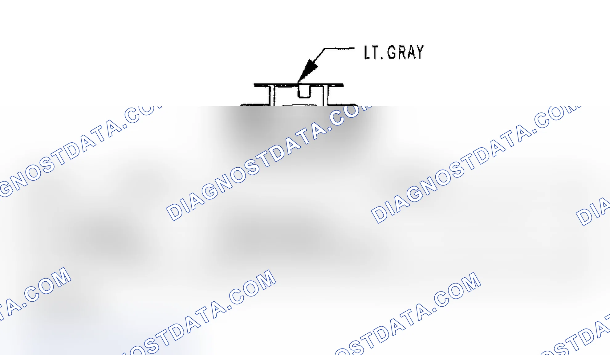 Scheme 781: FUEL TANK MODULE CONNECTOR END VIEW