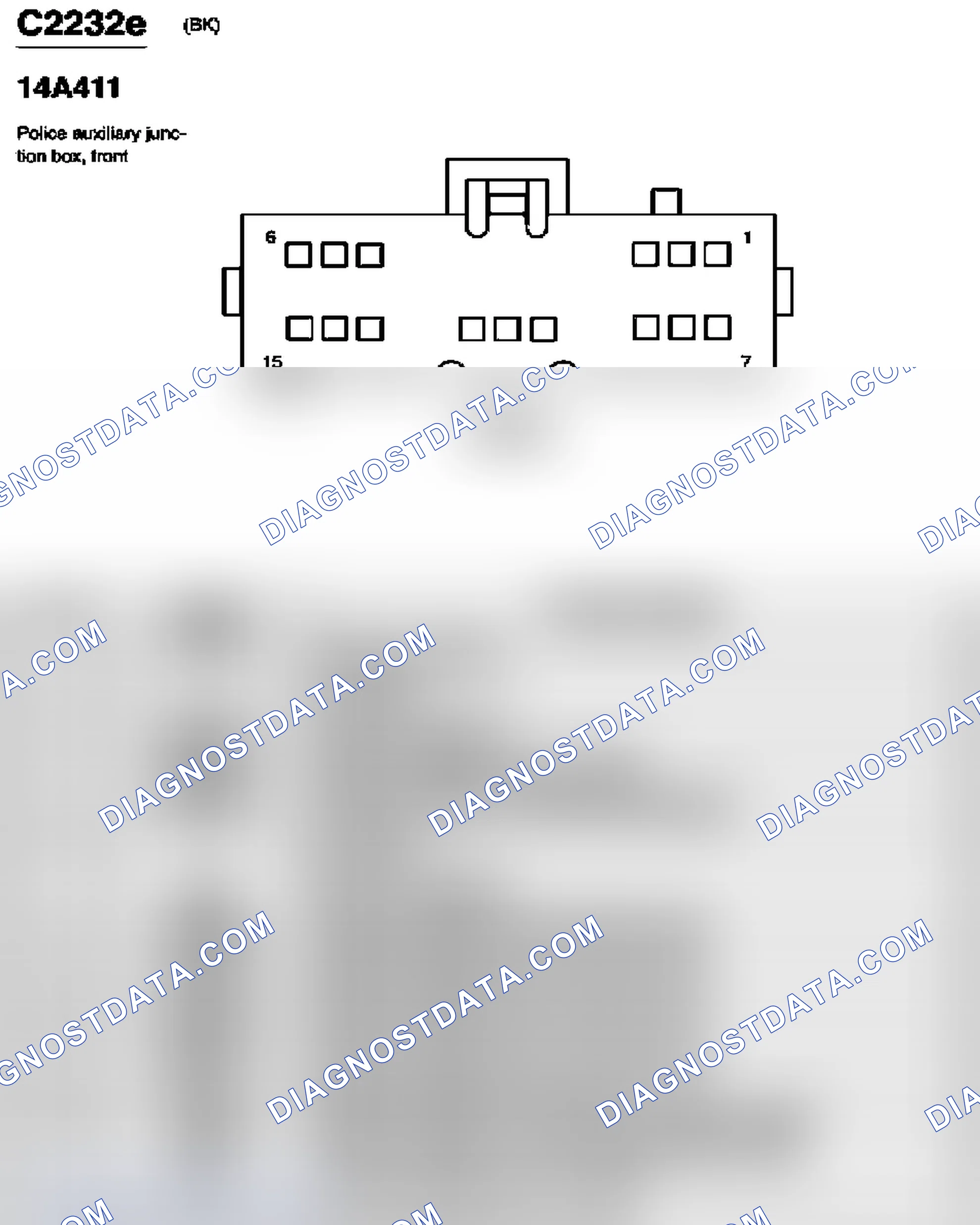 Scheme 351: Identifying Connectors C2232e & C2232f