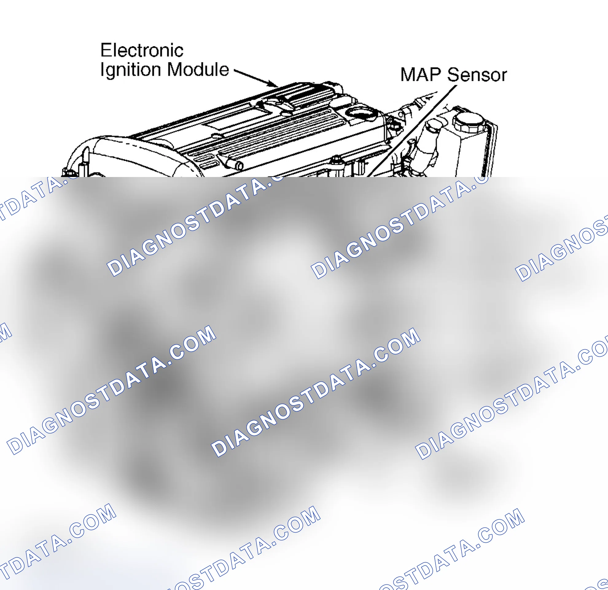 Scheme 54: ENGINE COMPONENT LOCATIONS (2.2L VIN F - SATURN)