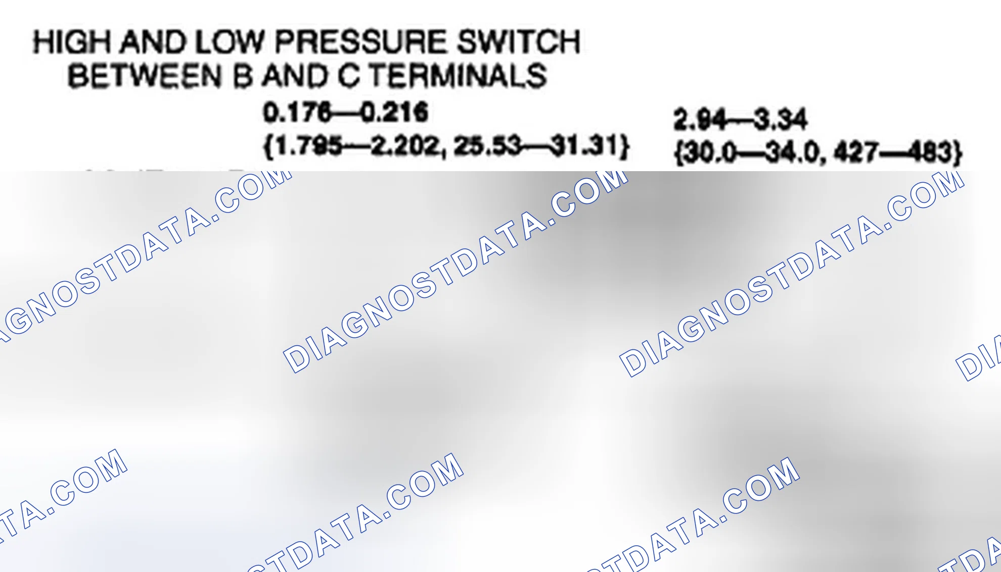 Scheme 97: REFRIGERANT PRESSURE SWITCH INSPECTION