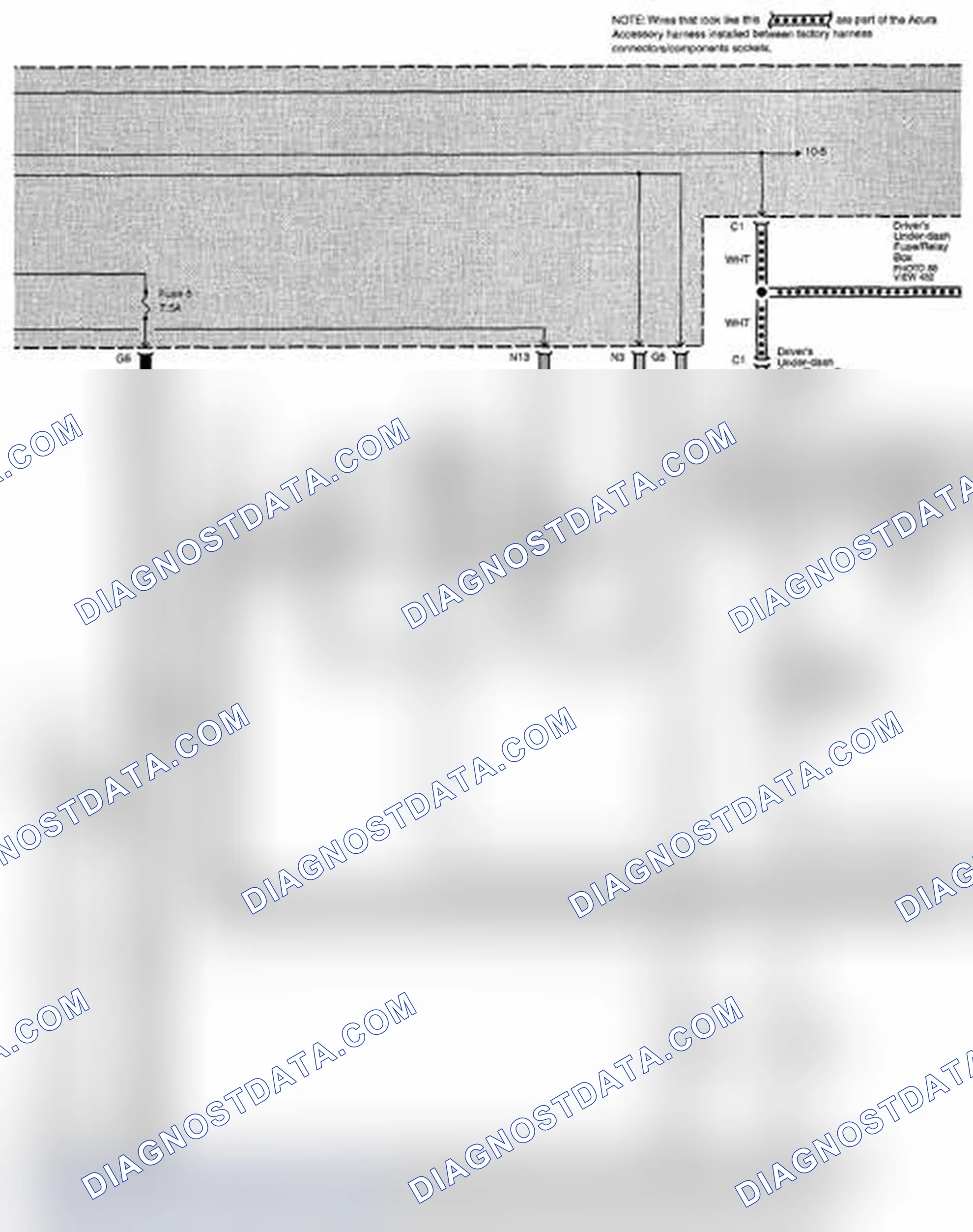 Scheme 128: Remote Starting System (Acura Accessory) - Without Keyless Access (Page 21-6)
