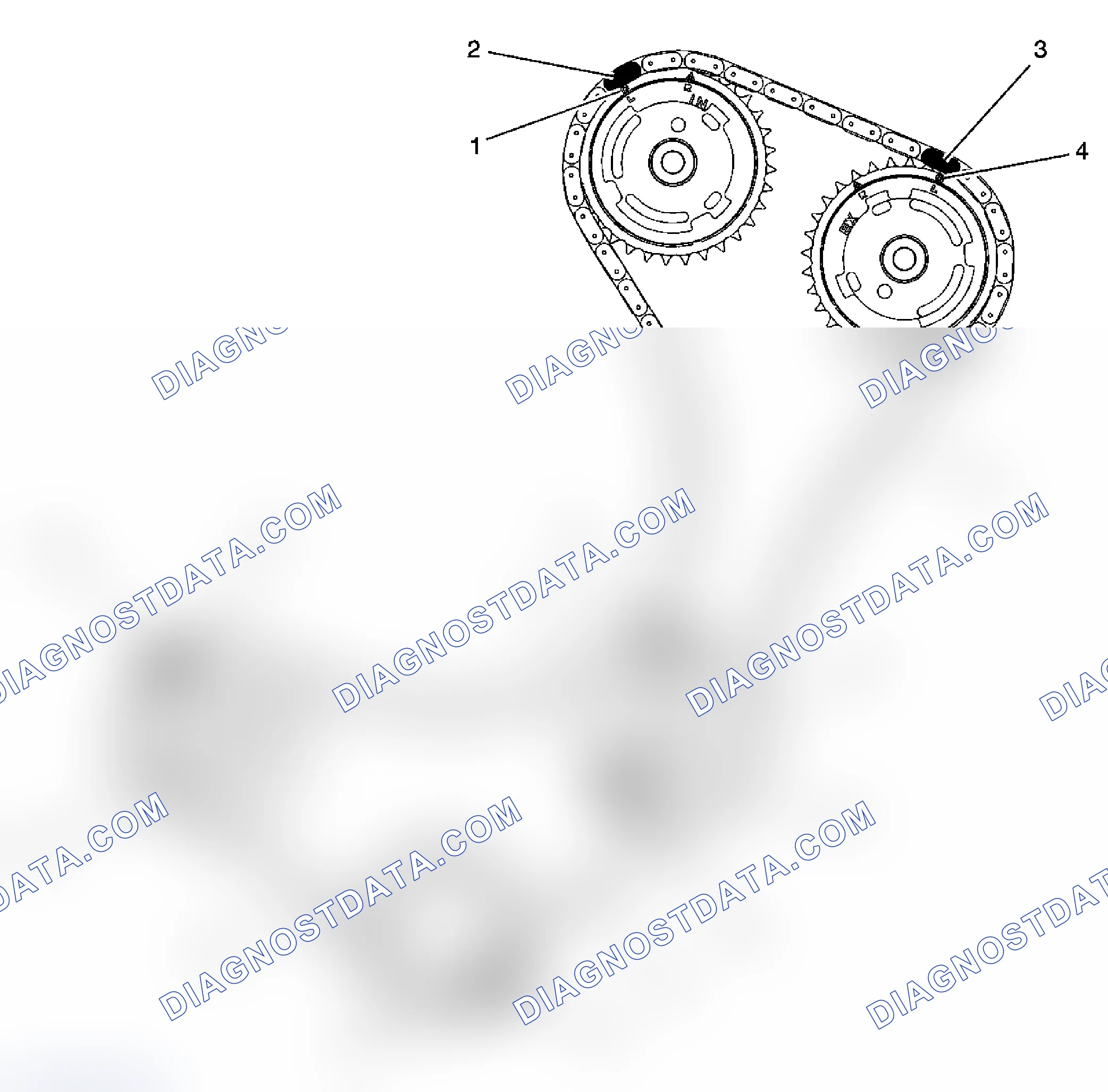 Scheme 244: Camshaft Timing Drive Chain Alignment Diagram